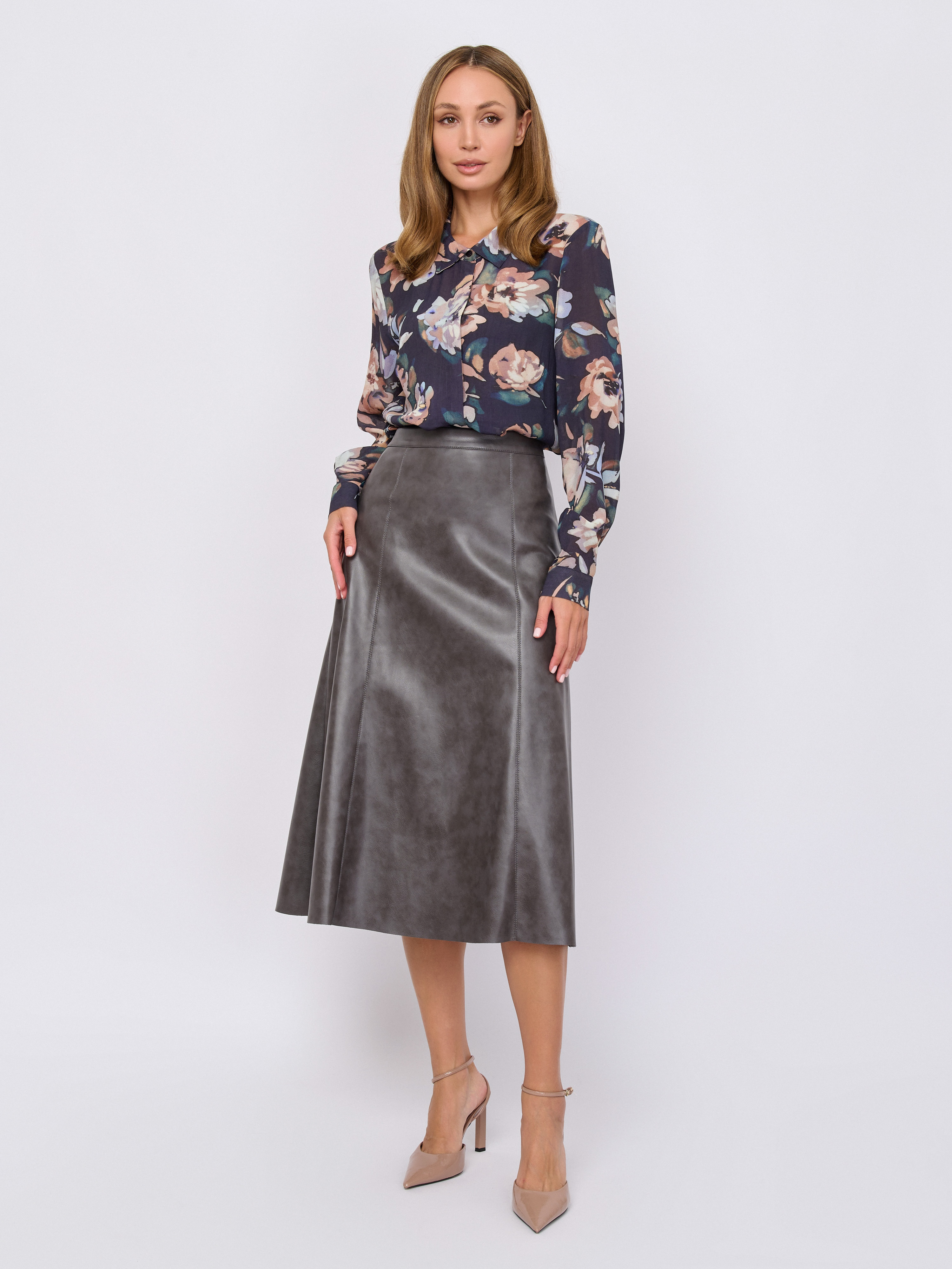 ЭRI1LE011/м/25-02 Юбка (иск кожа) Kaos S.p.a.