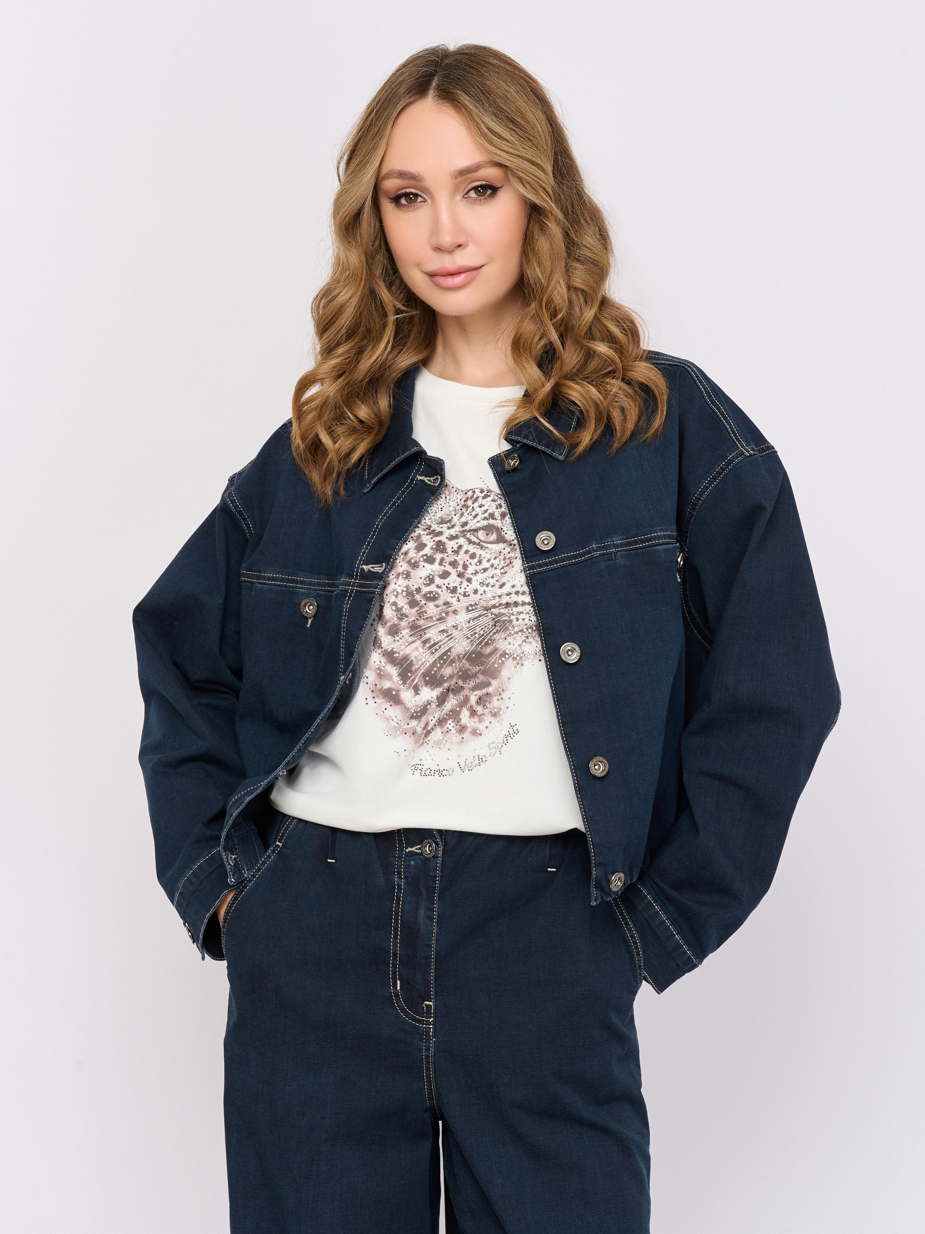 Э6270-126/м/26-01 Жакет джинсовый Franco Vello