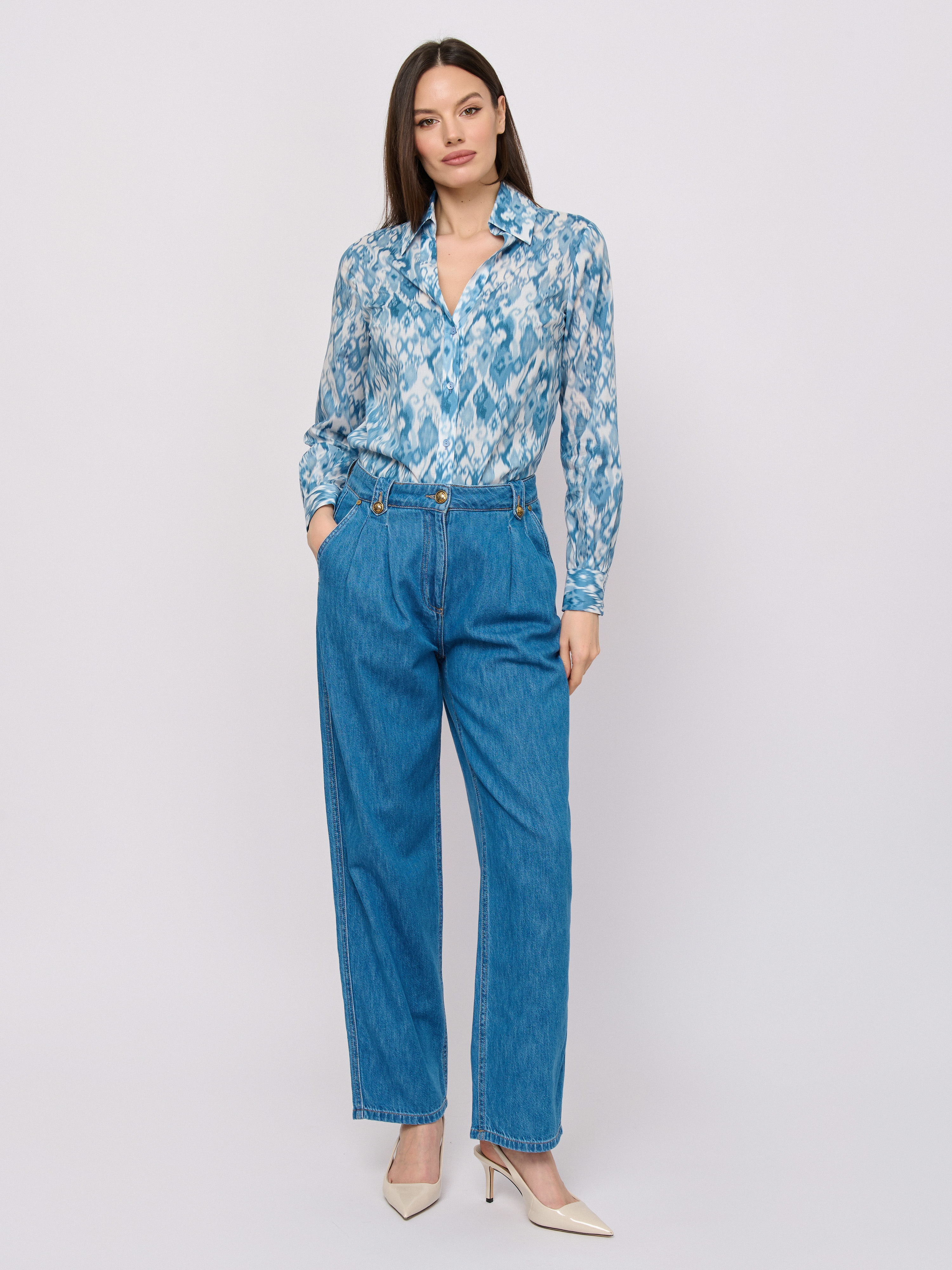 С ALLIEVA/м/26-01 Брюки джинсовые Luisa Spagnoli