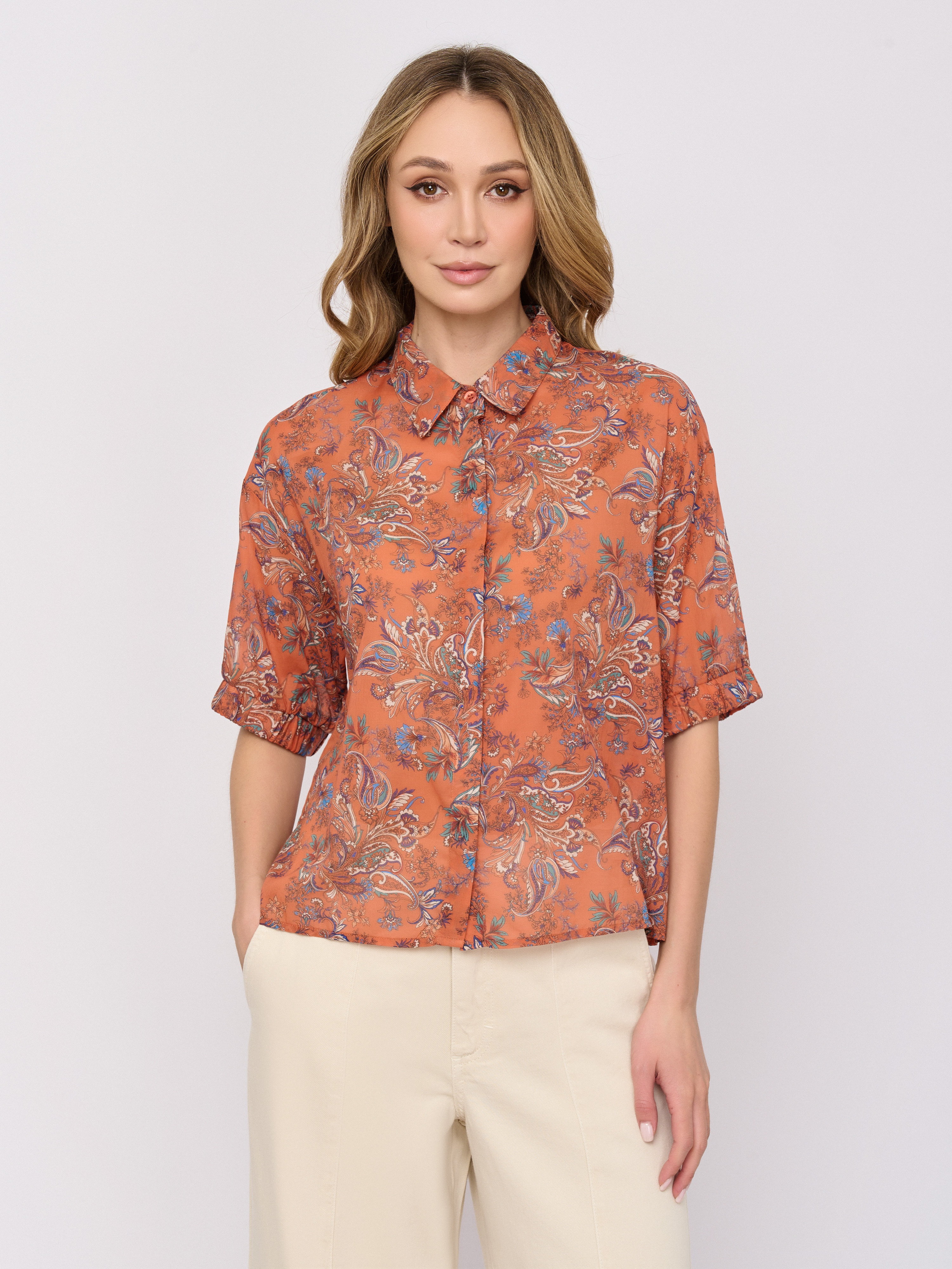 ЭQ32C220/3733/м/26-01 Блуза IL VENTO & LA SETA