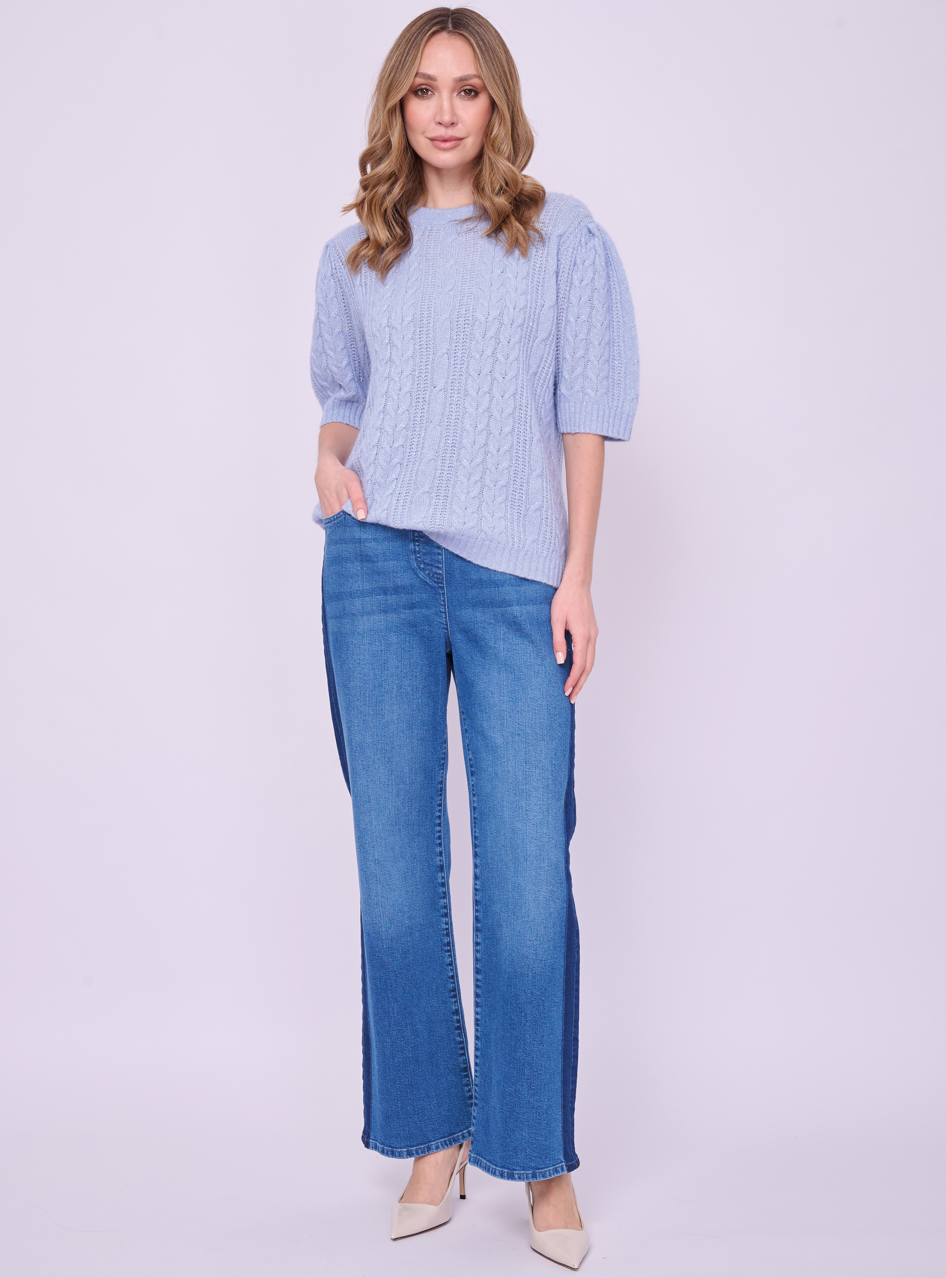 7964-227/26-02 Брюки джинсовые Franco Vello