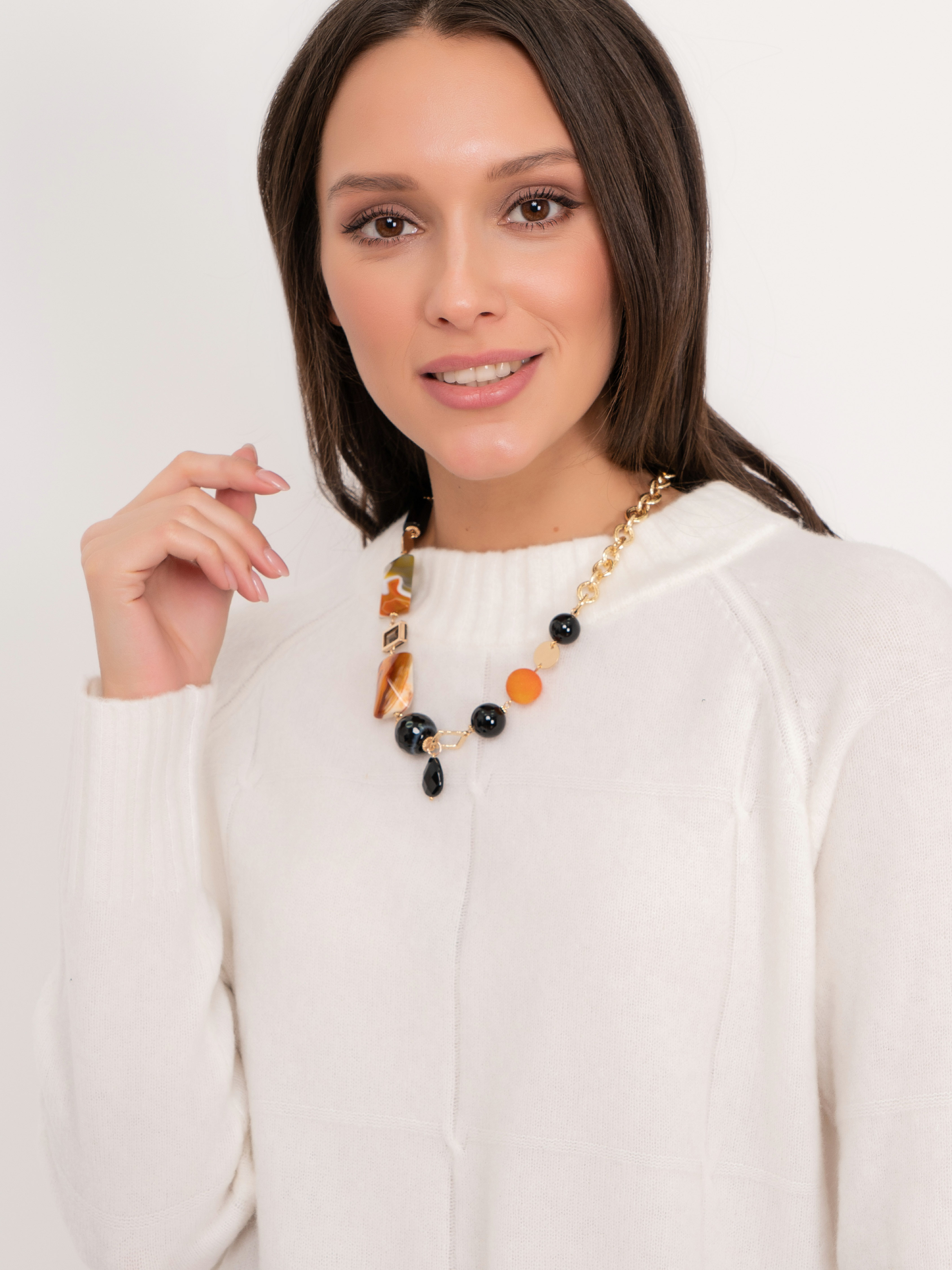 356509/21-02 Колье Королевское золото Ярославна