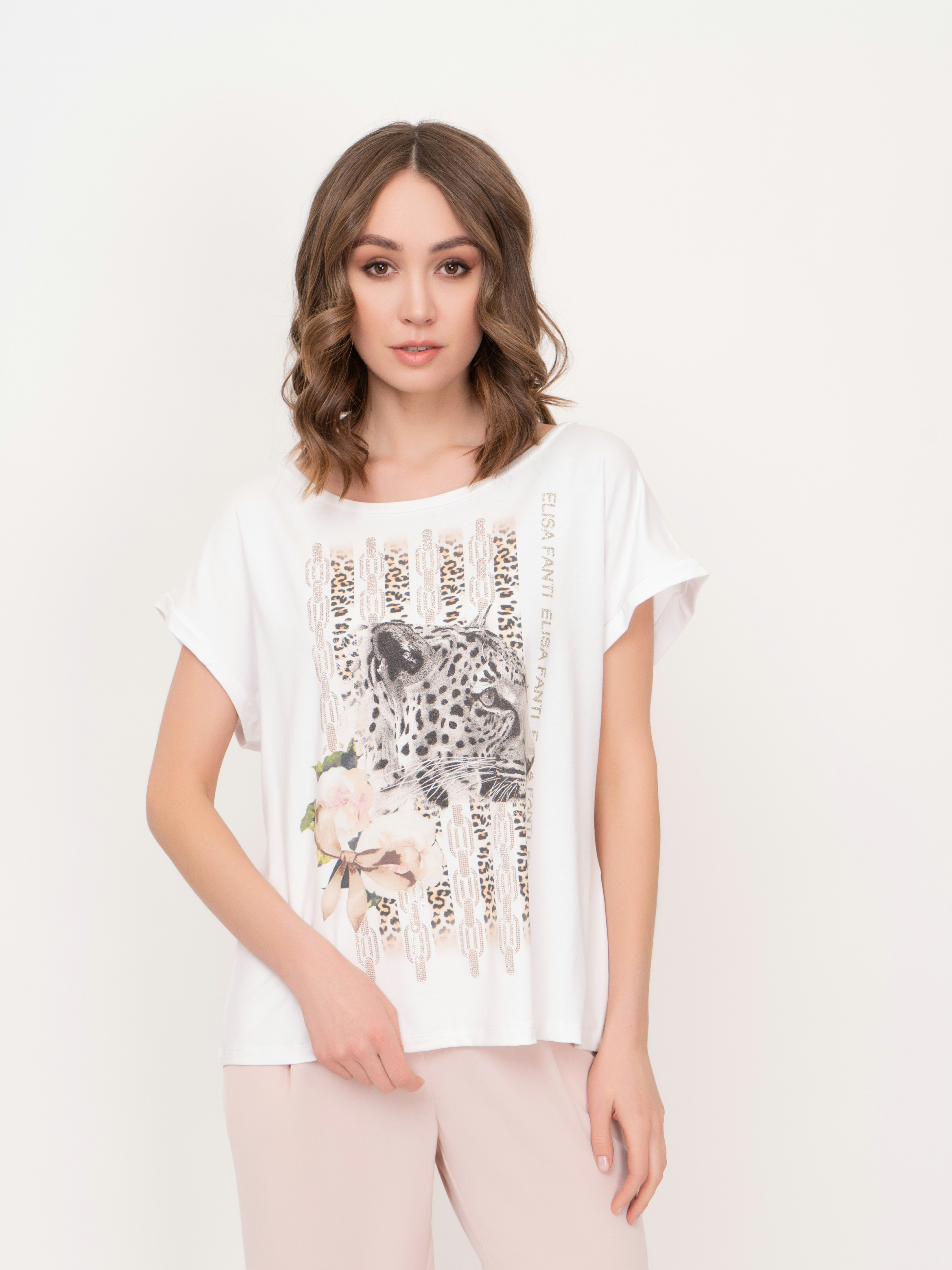 Э4M454/21-01 Футболка Elisa Fanti