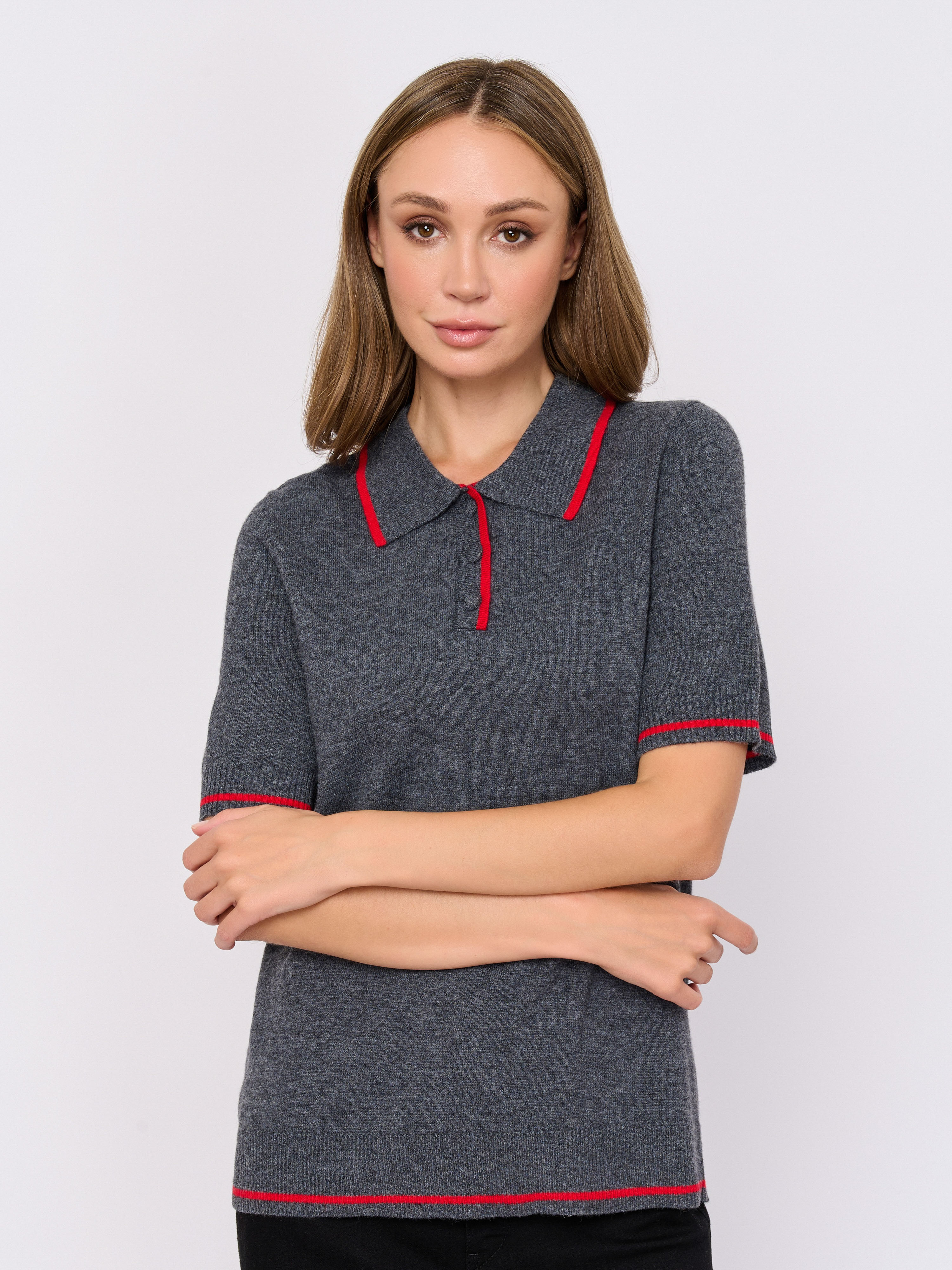 Э5915-226/м/25-02 Джемпер (с воротом поло) Franco Vello