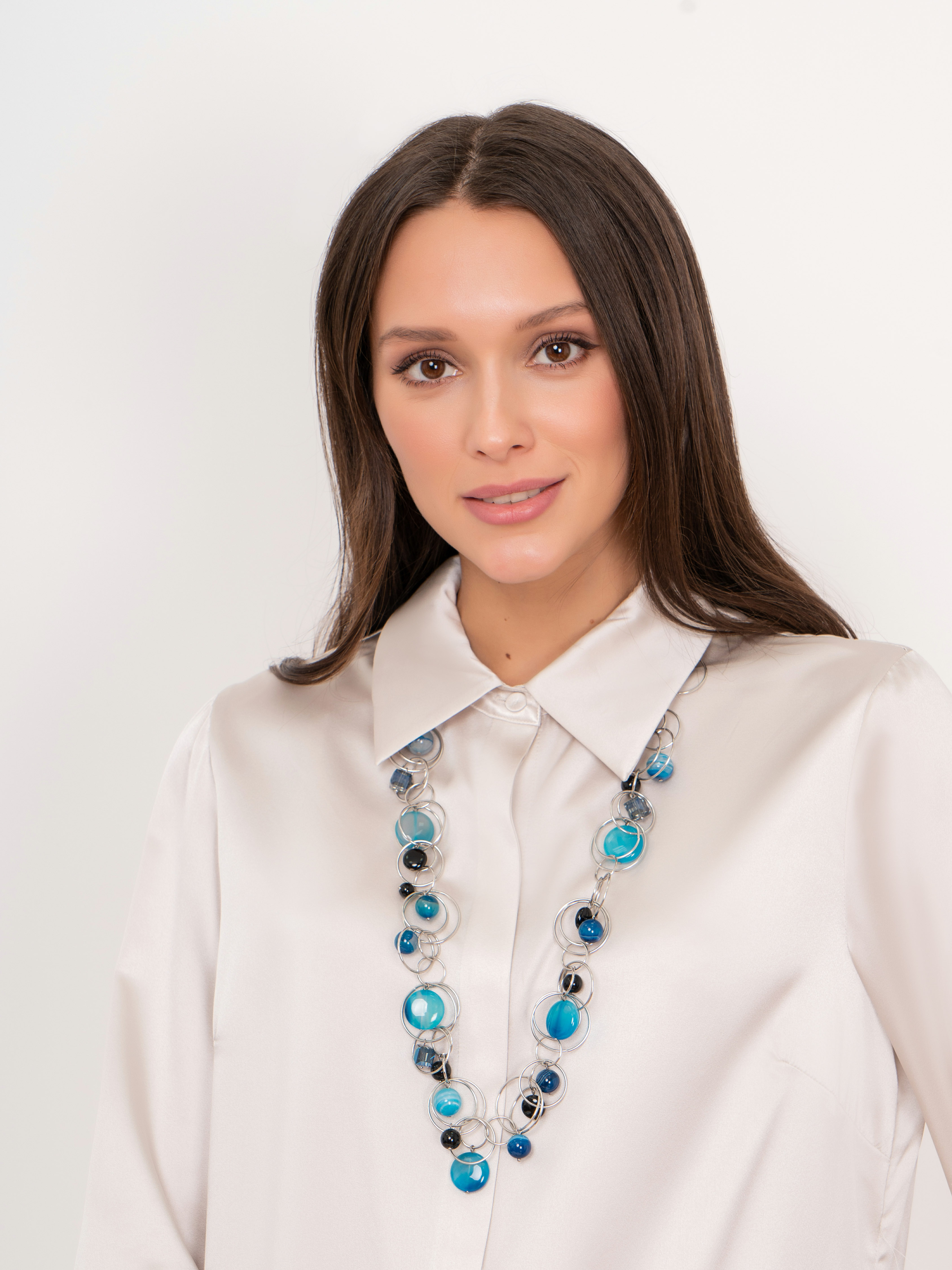 337751/21-02 Колье Ночная волна Ярославна