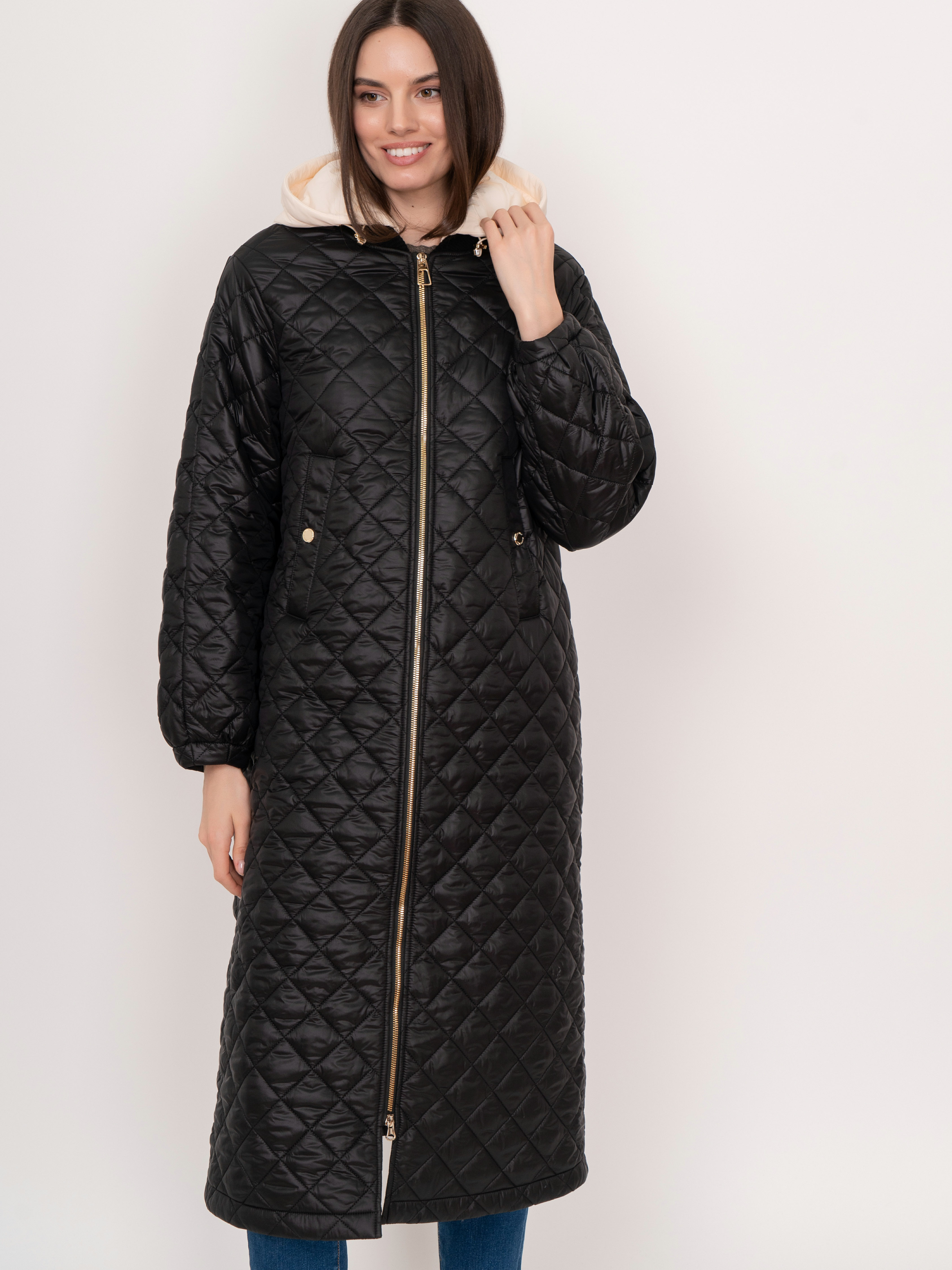 Э3274-122-nero/м/22-01 Пальто утепленное Franco Vello