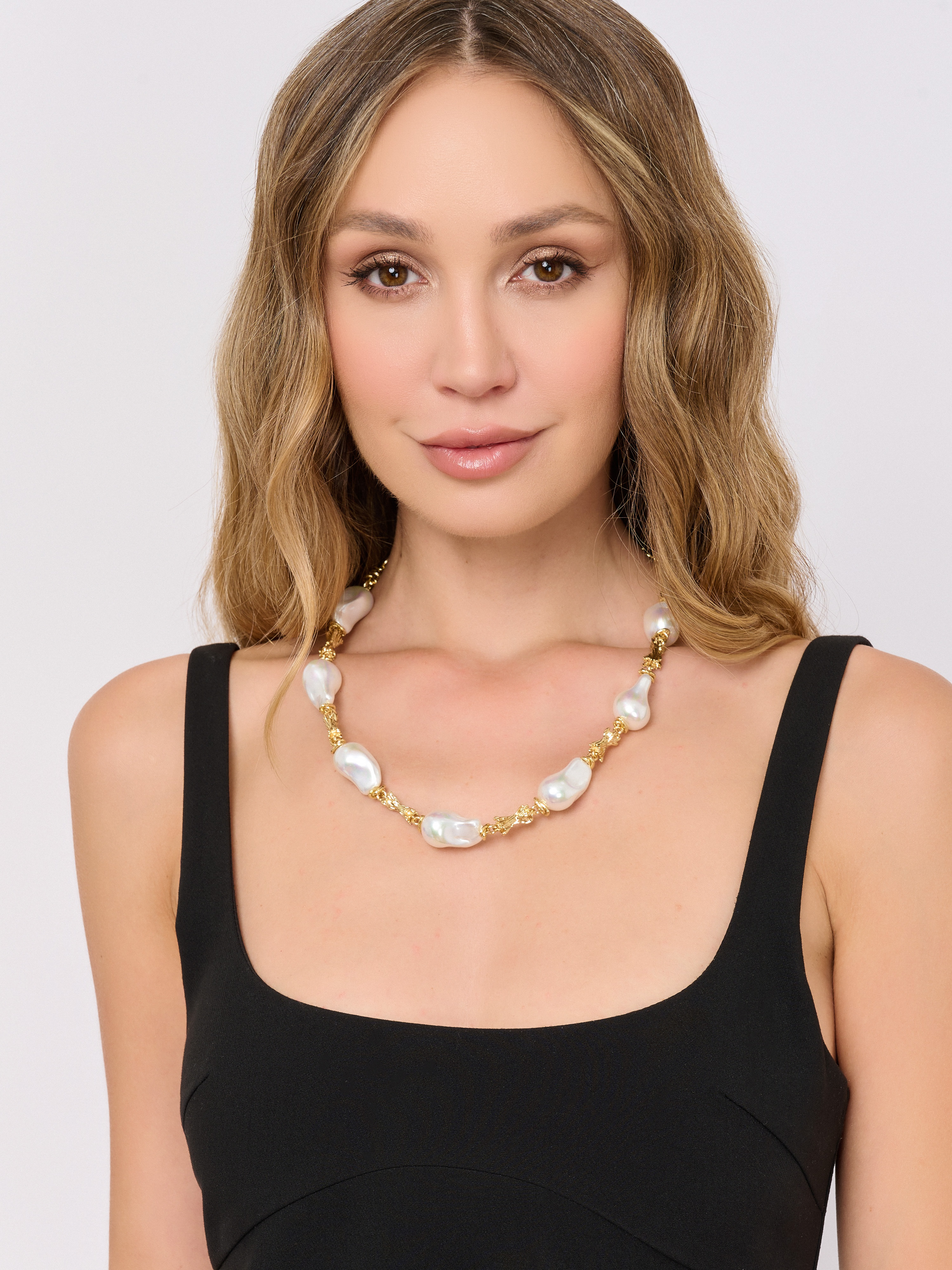 Э465119/25-02 Колье Perl de luxe Ярославна