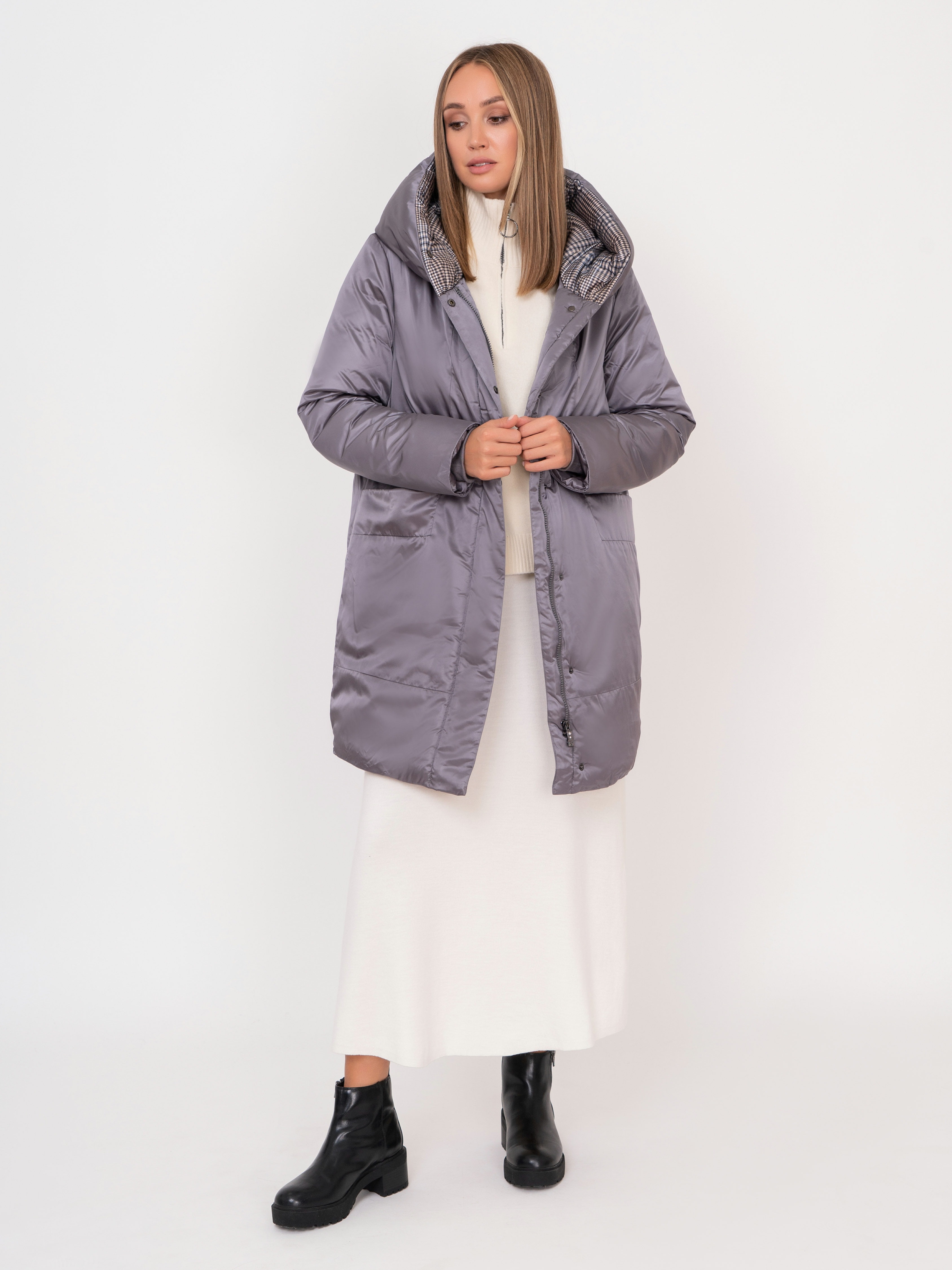 Э3167-222/м/21-02 Пальто утепленное Franco Vello