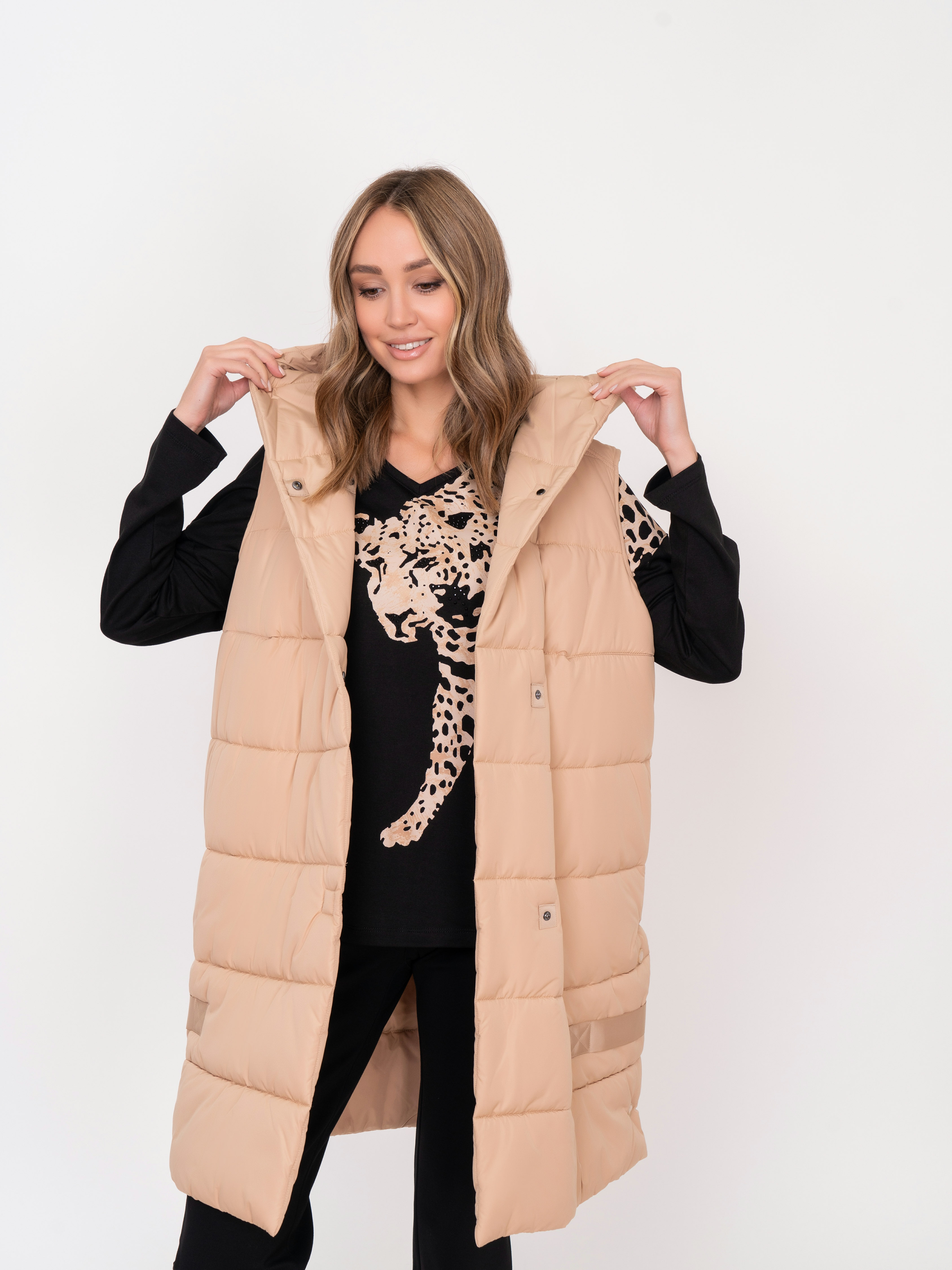 Э740002-21508/21-02 Куртка без рукавов (Жилет) Samoon