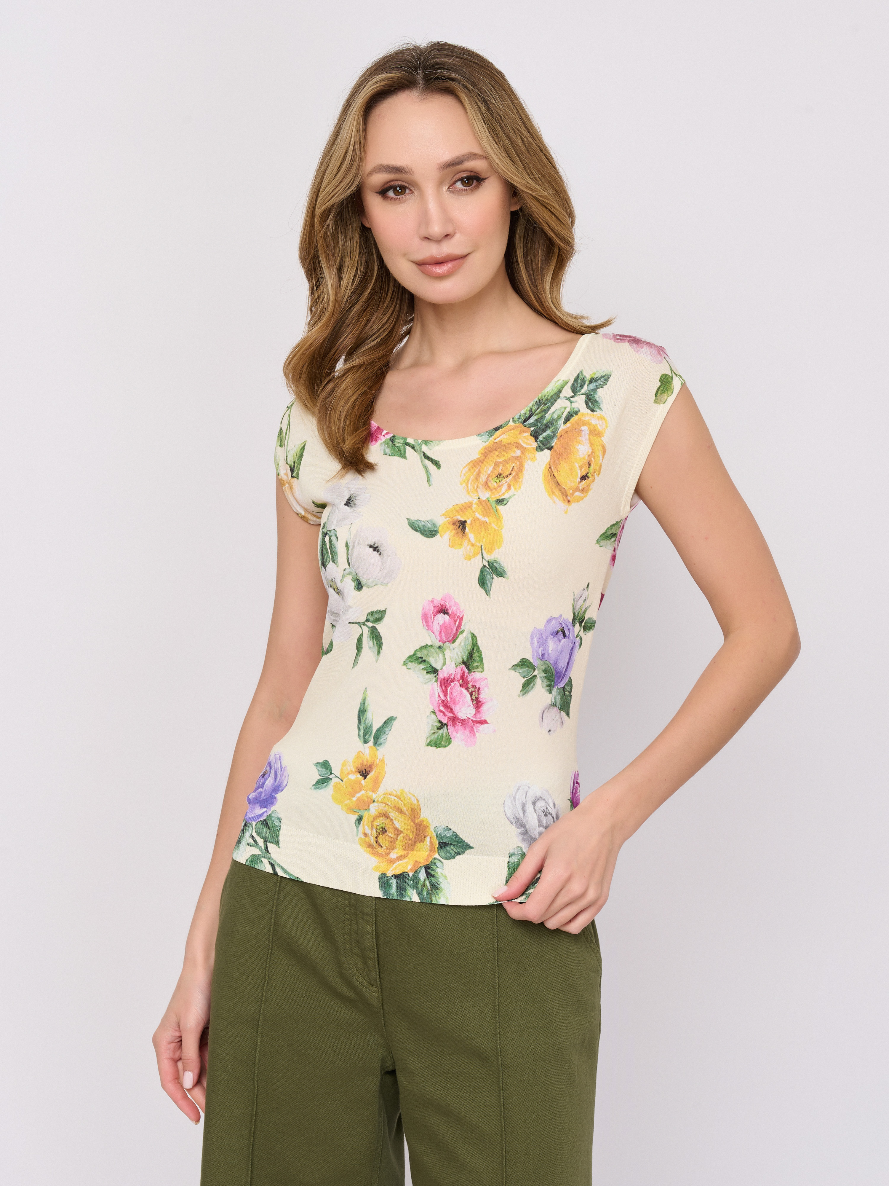 С CONTIGIA/м/26-01 Пуловер Luisa Spagnoli