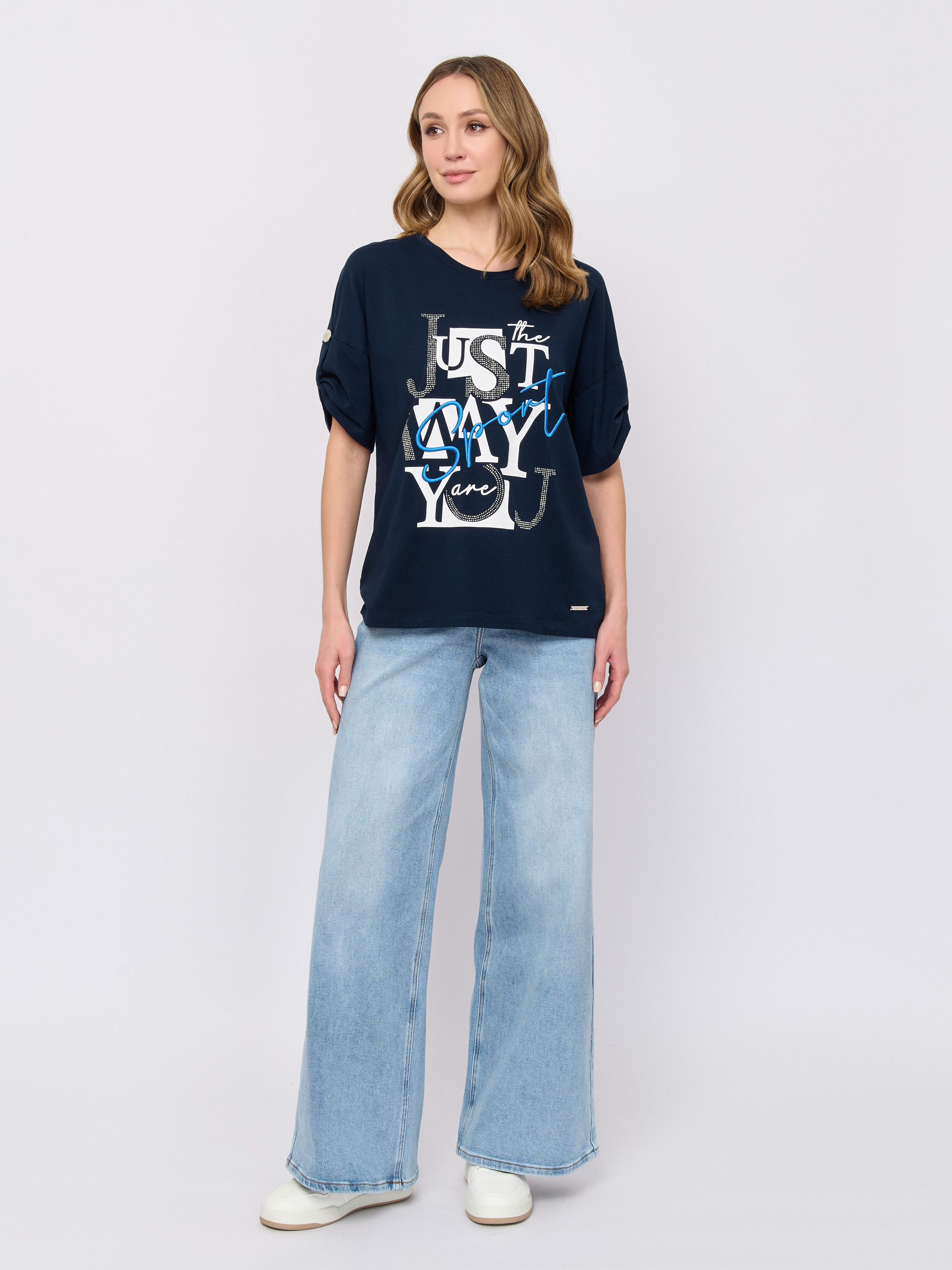 Э7912-126/м/26-01 Брюки джинсовые Franco Vello