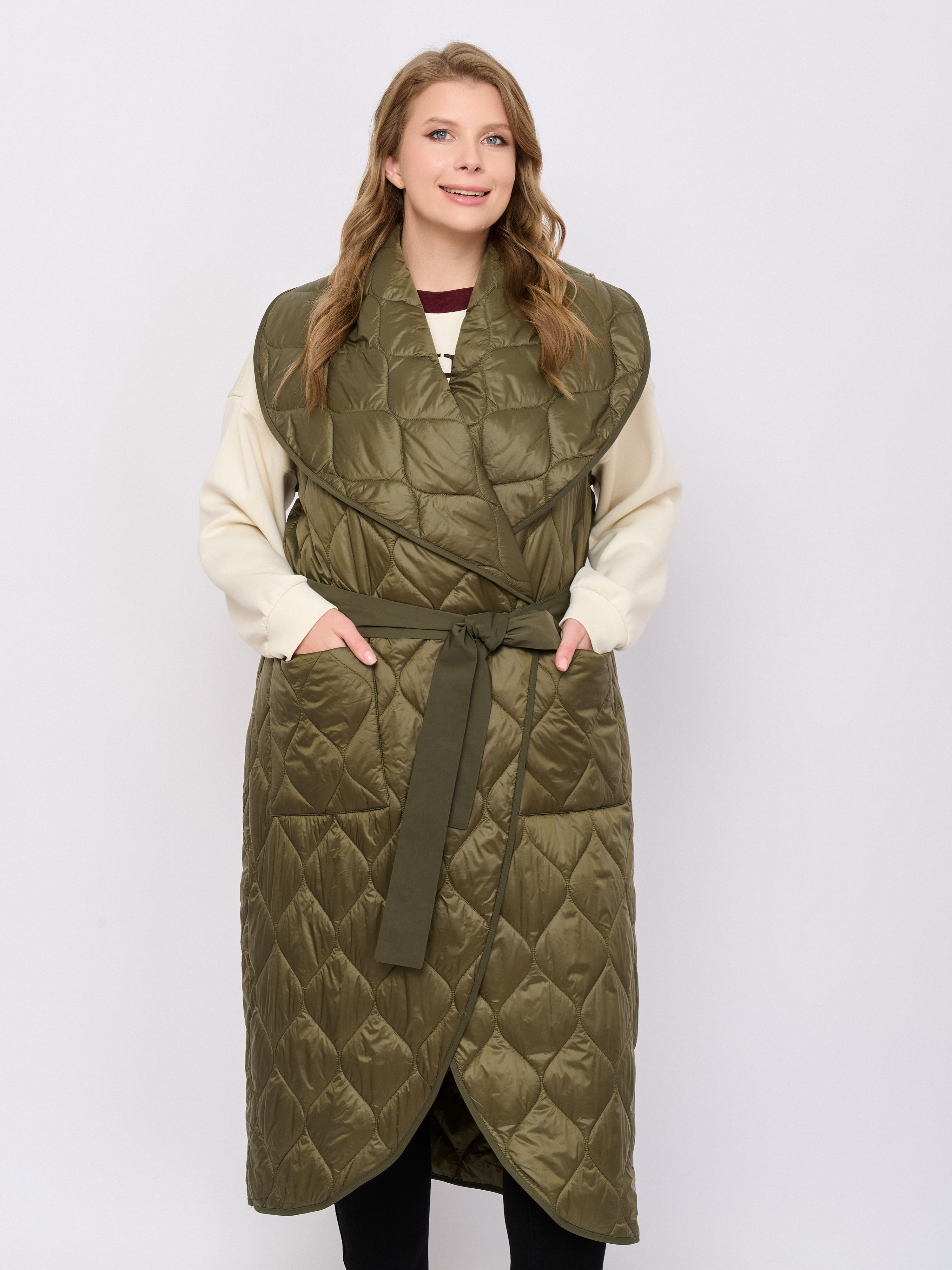 Э8401.3024/м/25-02 Пальто (Жилет удлиненный) Mat Fashion