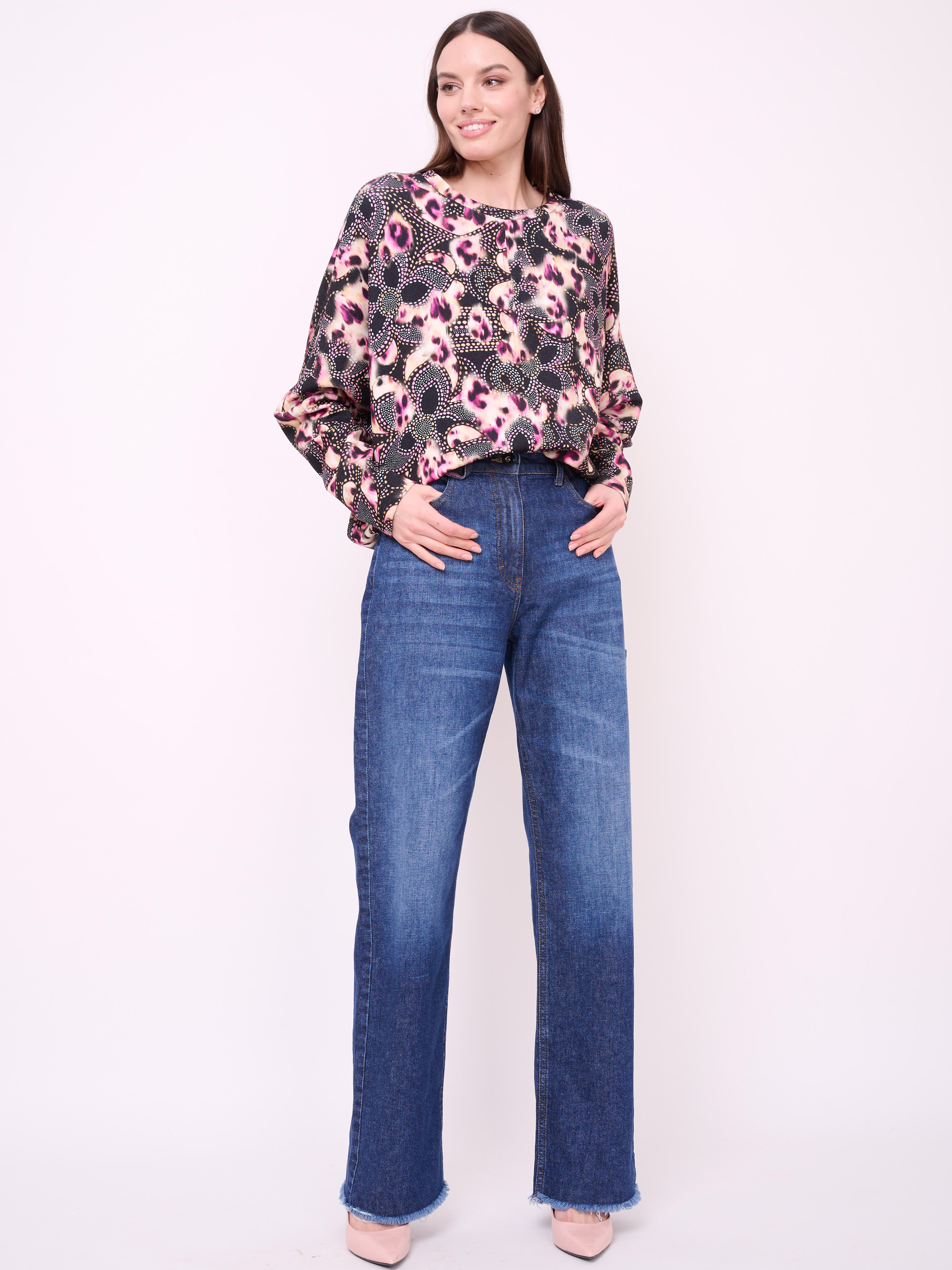 ОБ-7625-225/24-02 Брюки джинсовые Franco Vello