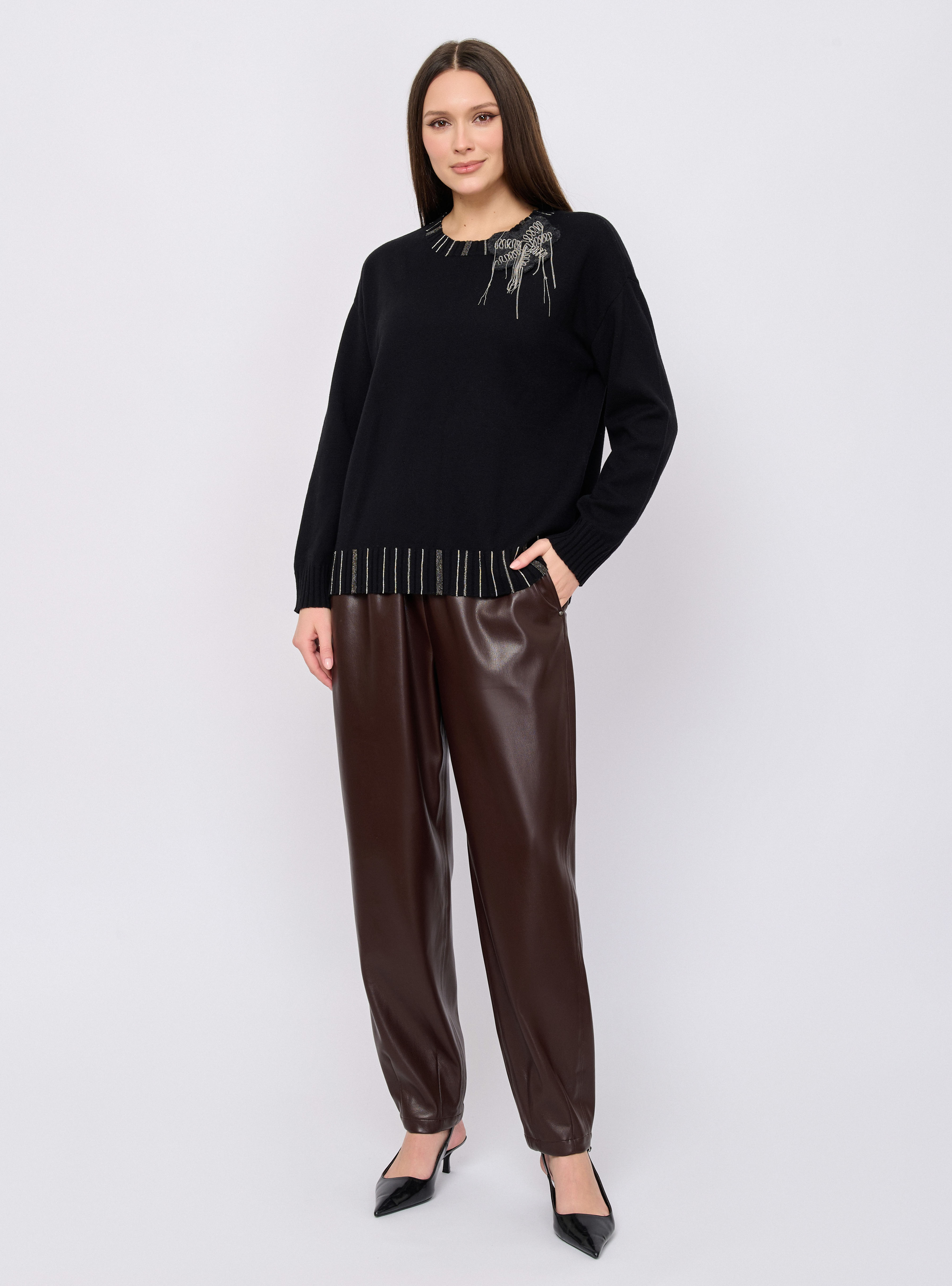 5071-227/26-02 Джемпер вязаный Franco Vello