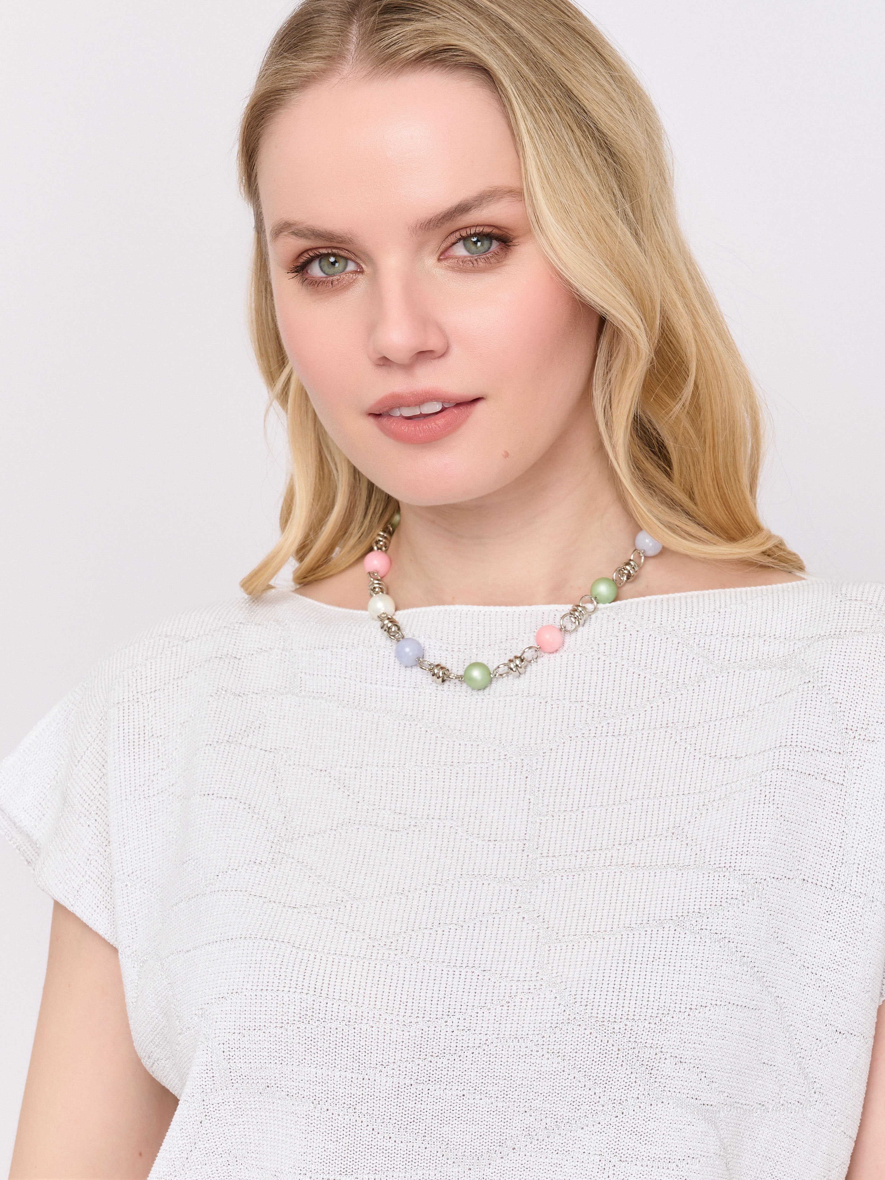 Э399797/25-01 Колье Коктейль Карамель Ярославна