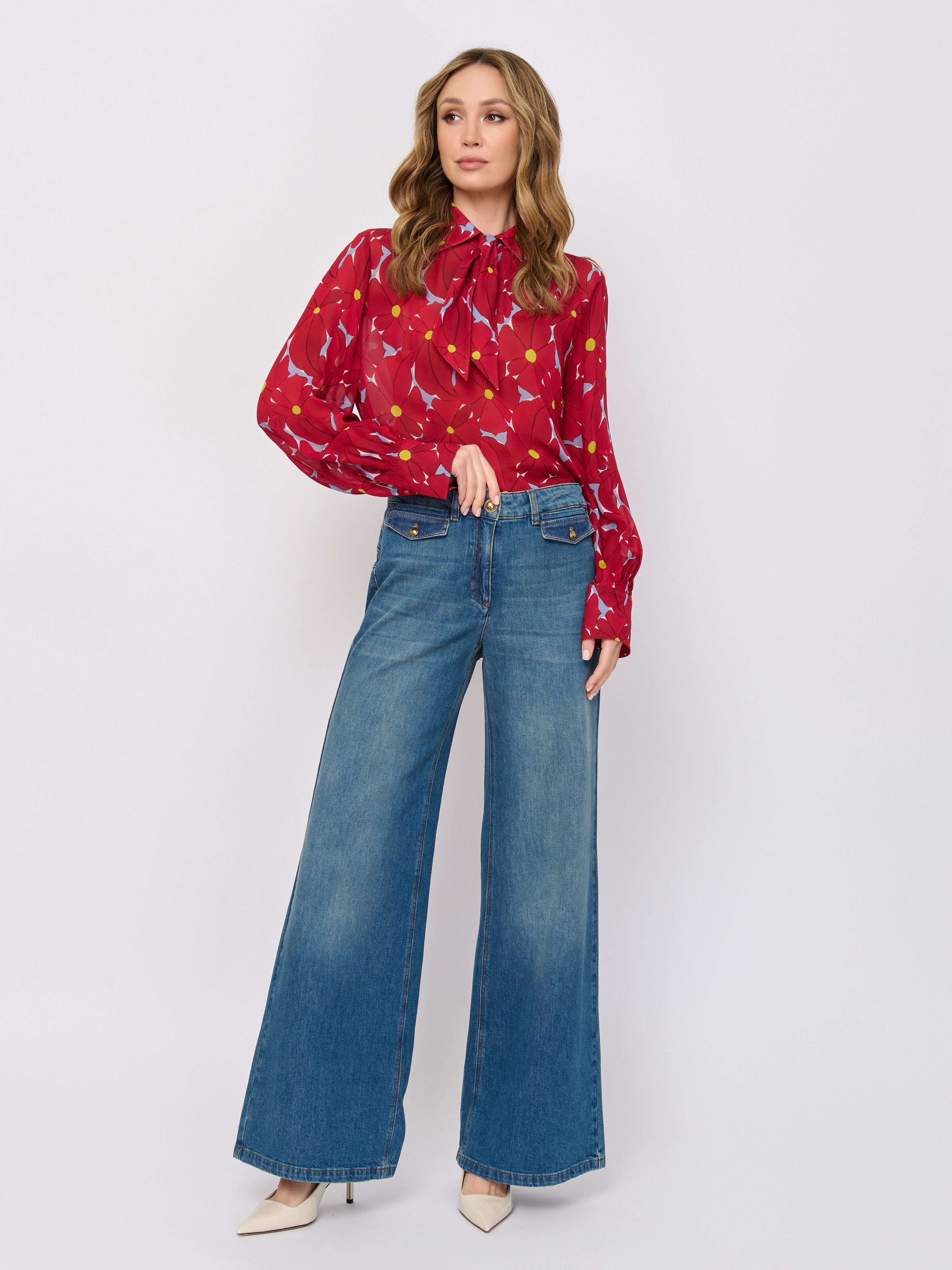 С638856/4500/м/26-01 Джинсы Luisa Cerano