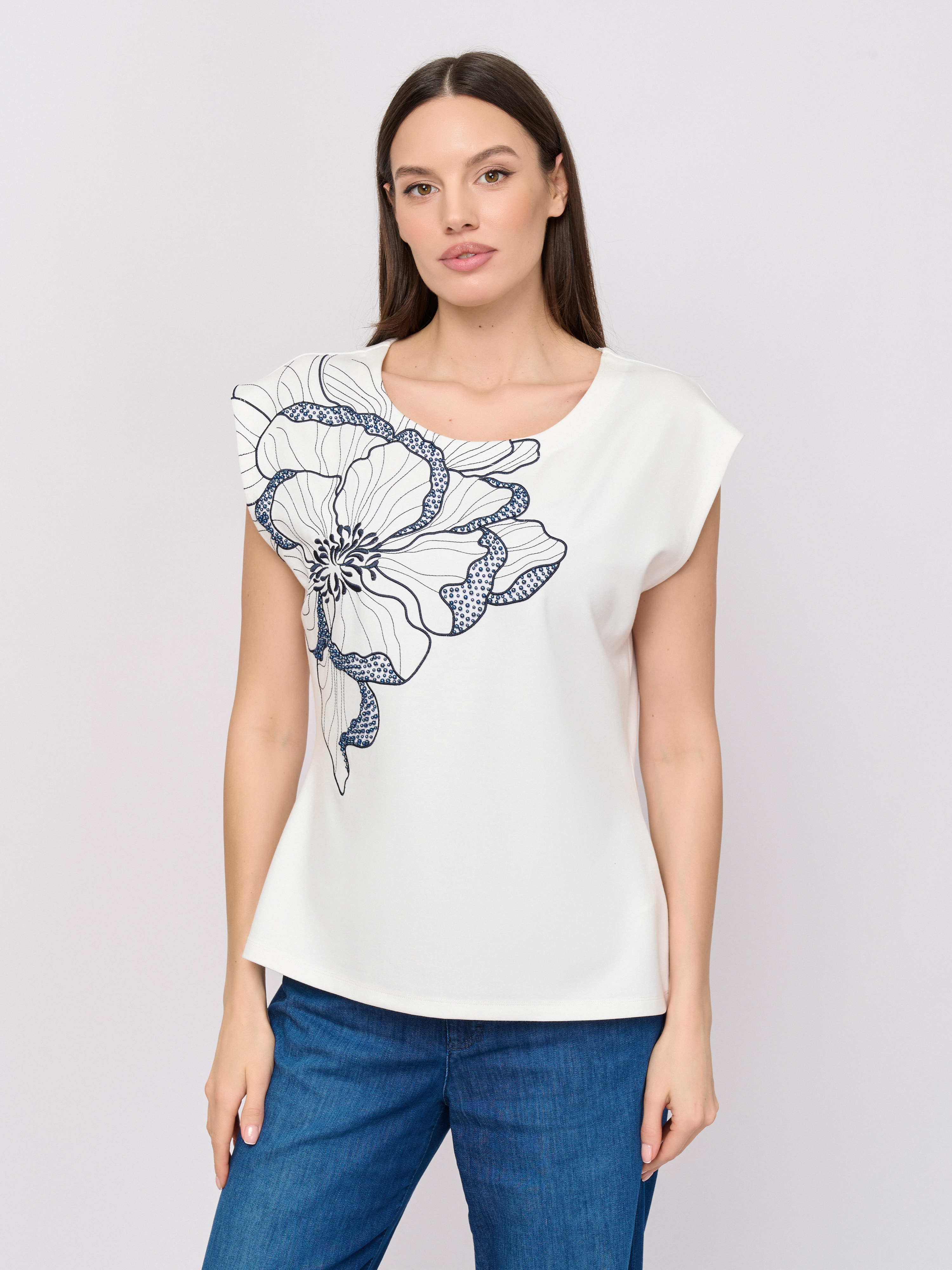 СTEJ961/м/26-01 Блузка тр. LEO & UGO