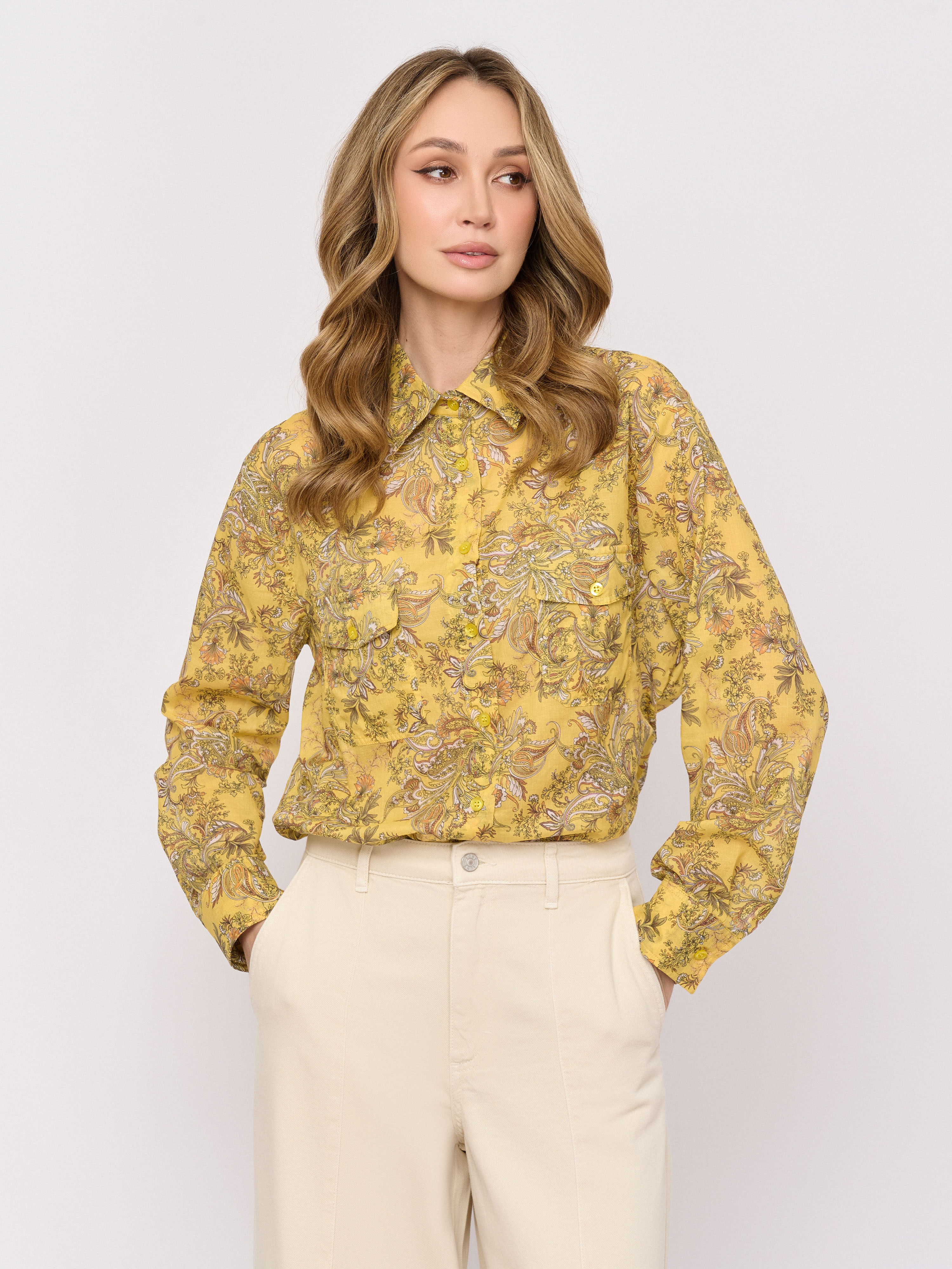 ЭQ42C159/3733/м/26-01 Блуза IL VENTO & LA SETA