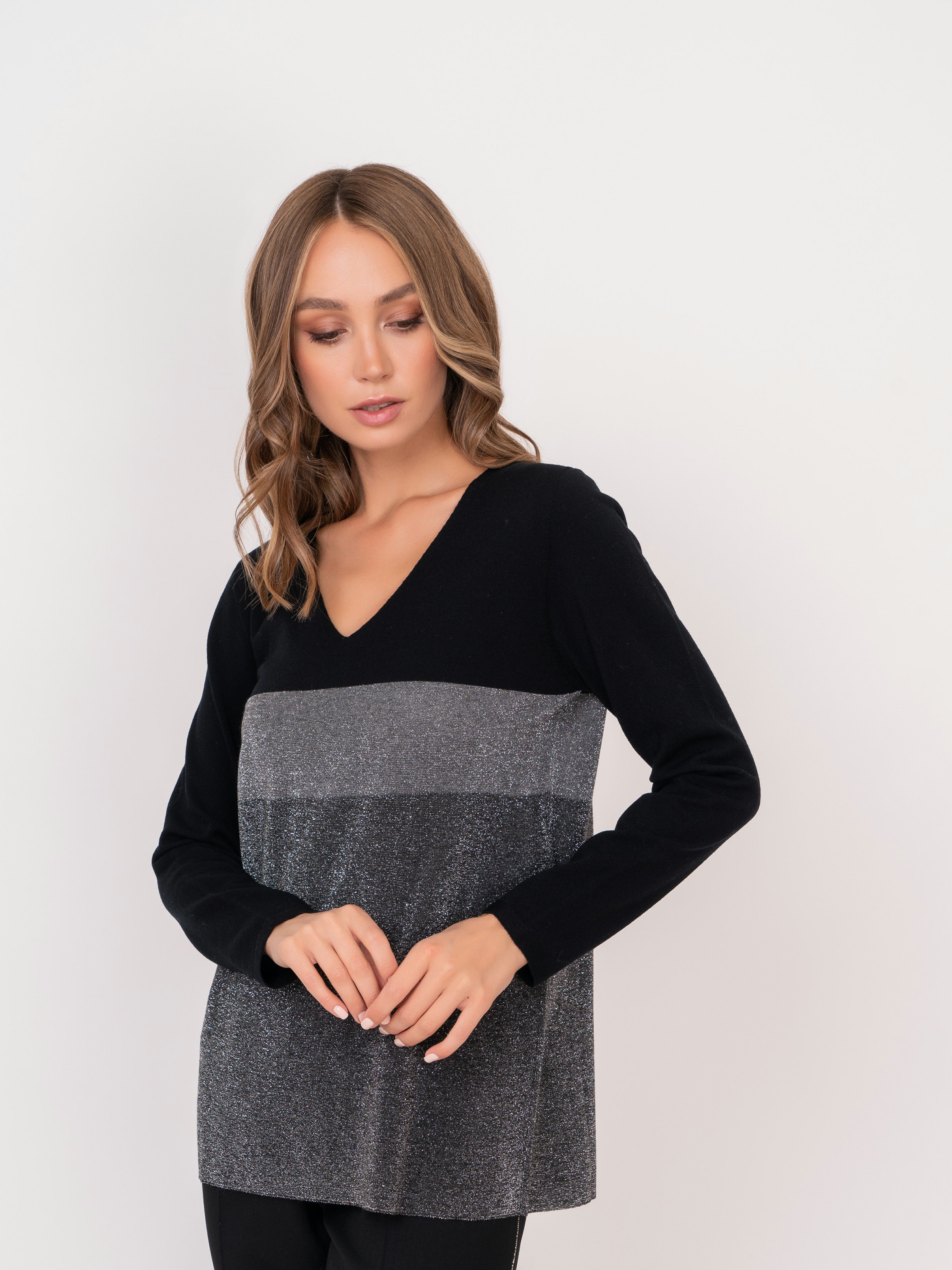 Э53245-nero/21-02 Пуловер D.Exterior