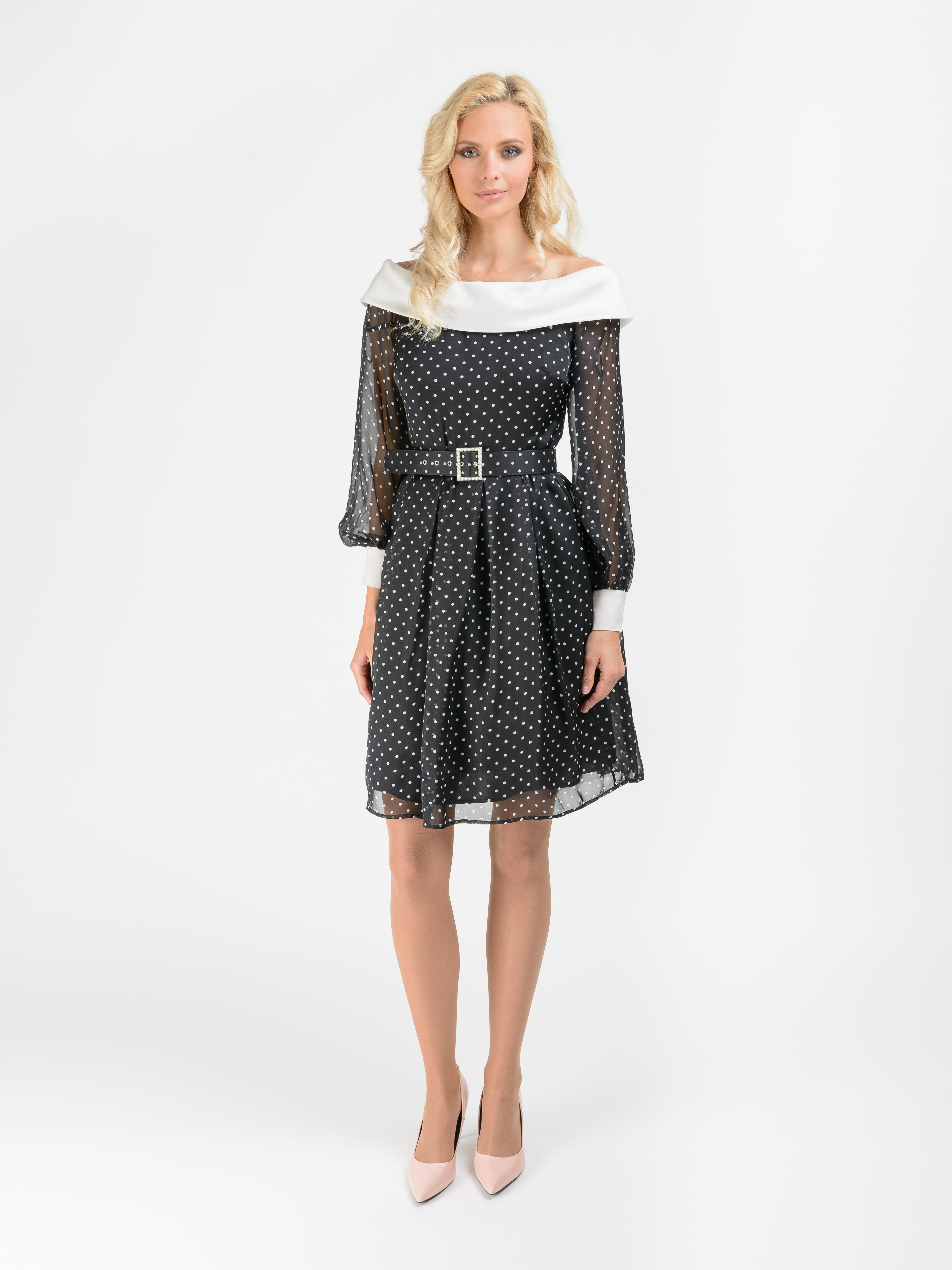 ЭPOESIA/19-01 Платье+ремень Luisa Spagnoli