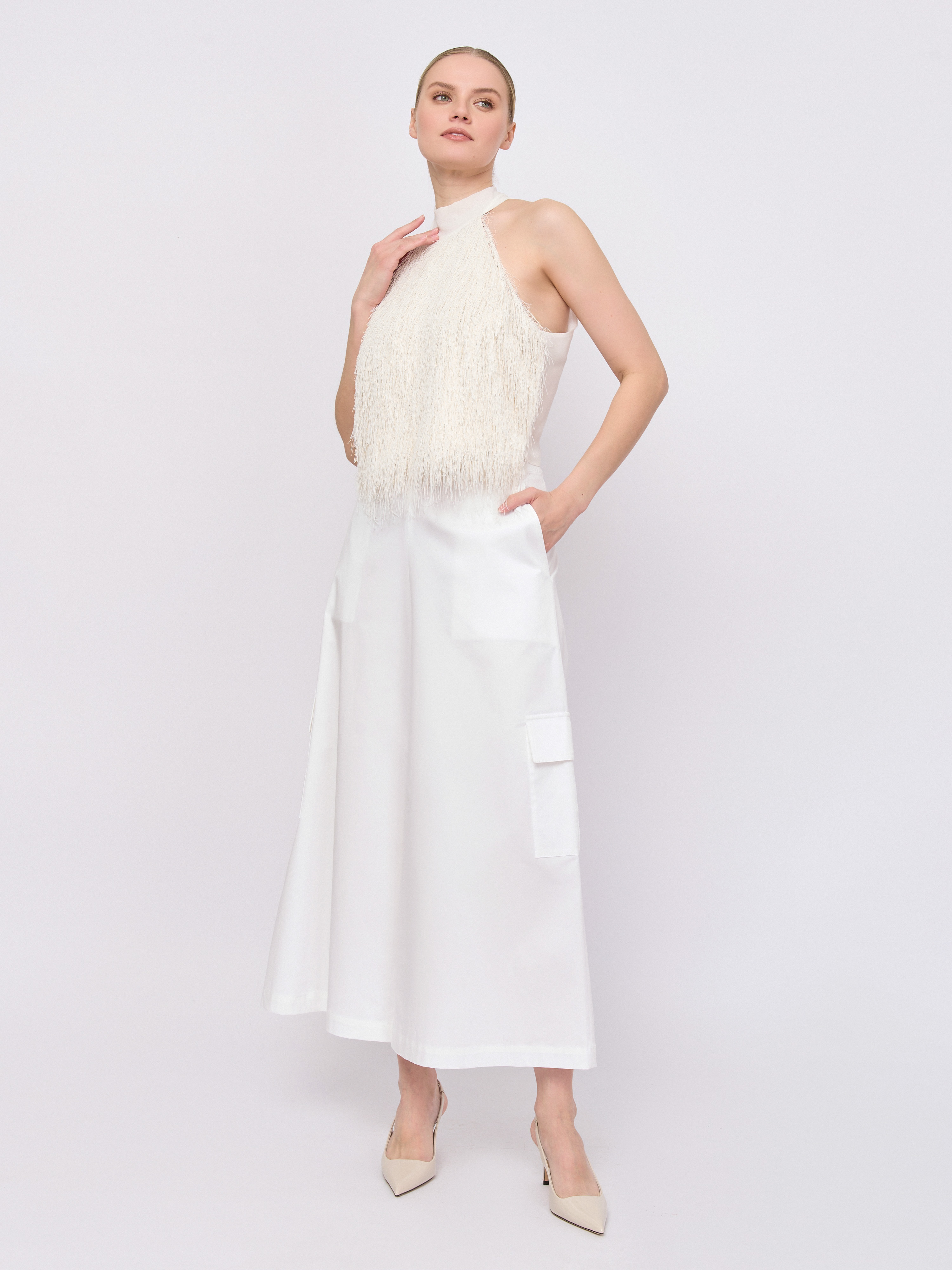 ЭB441/C/м/25-01 Блузка типа топ Tricot Chic