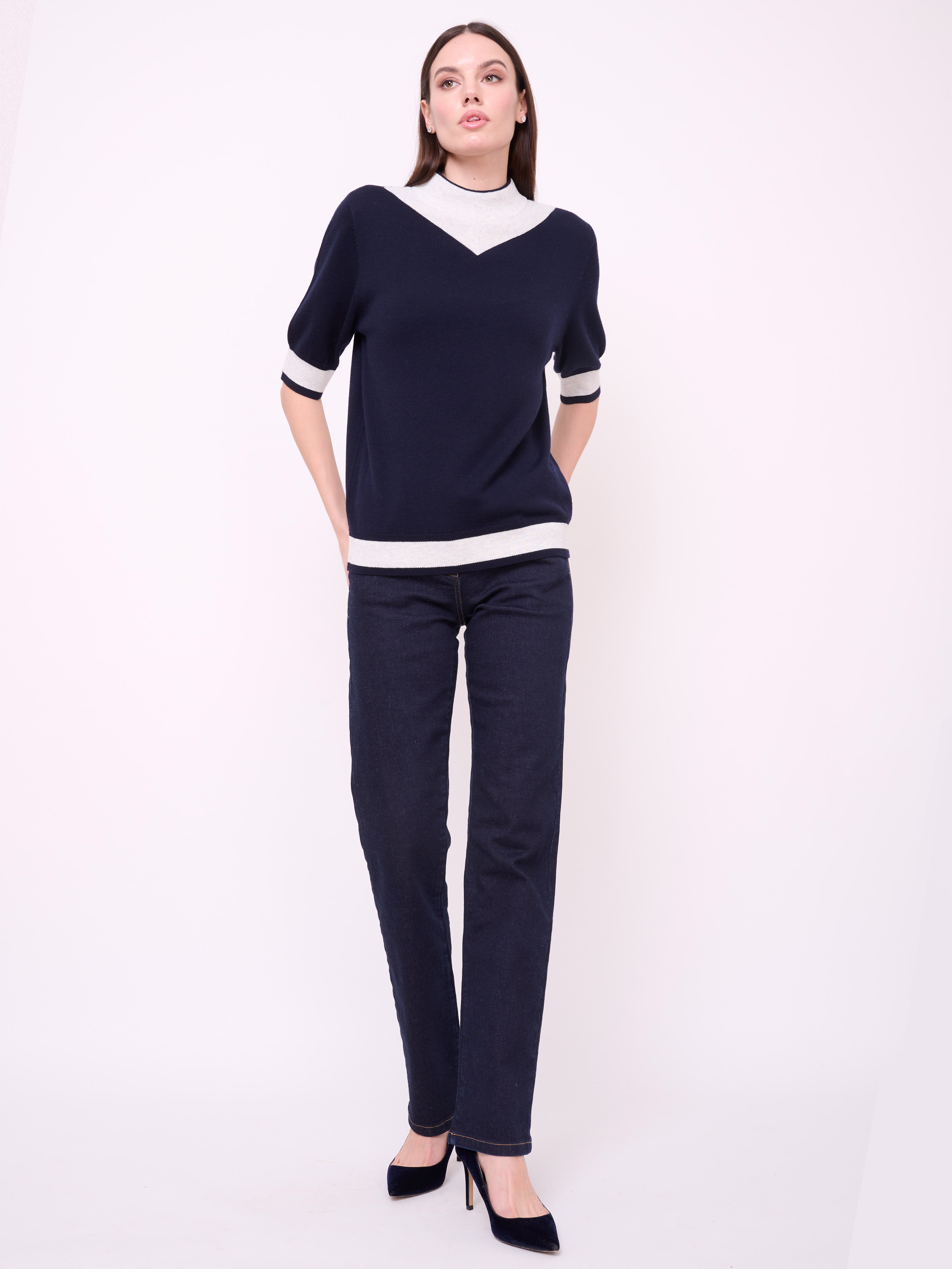 ОБ-7626-225/24-02 Брюки джинсовые Franco Vello