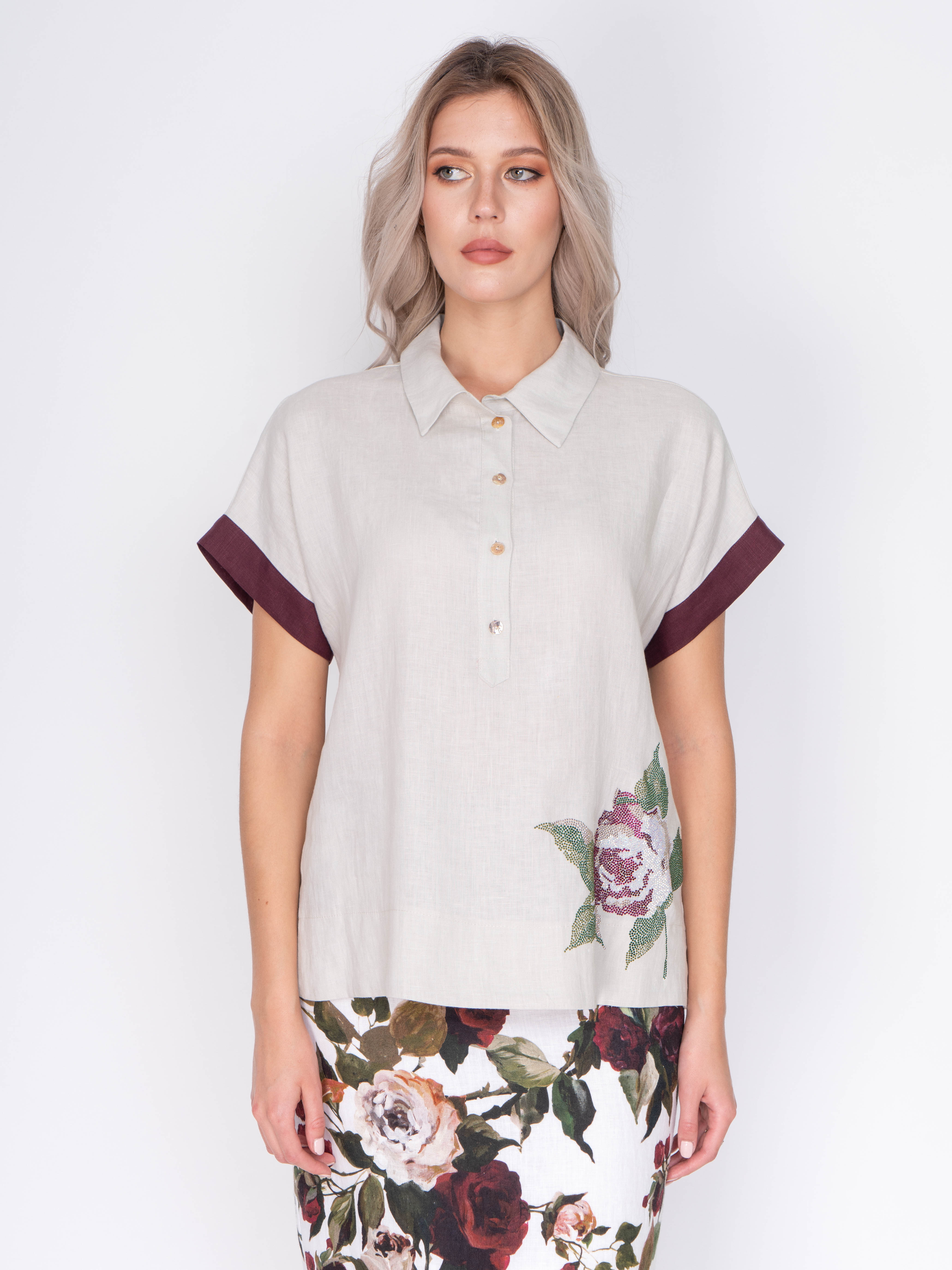 OLGA 205/19-01 Блуза Moretti