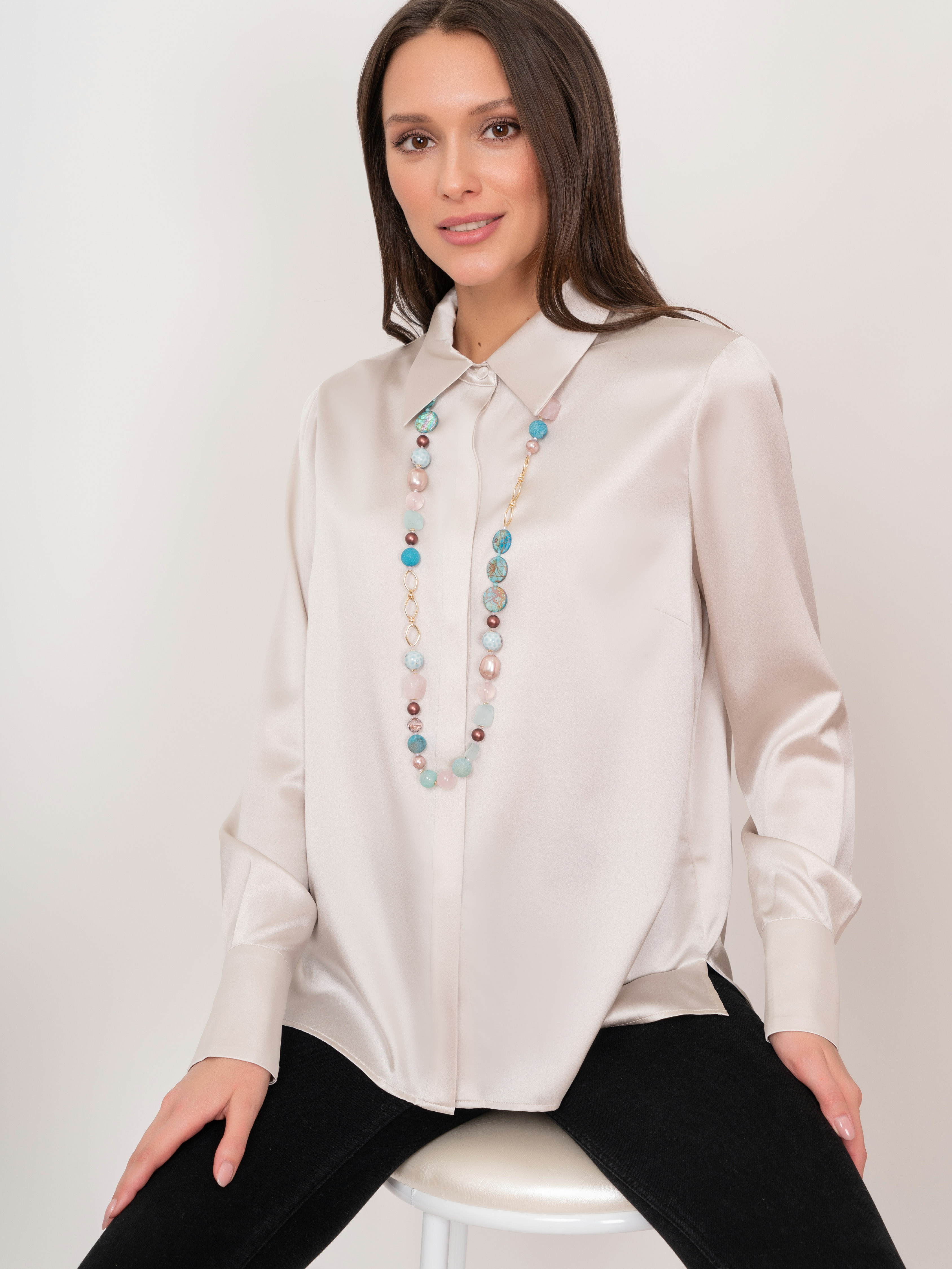 360995/21-02 Бусы Мечты и воплощения дл. Ярославна