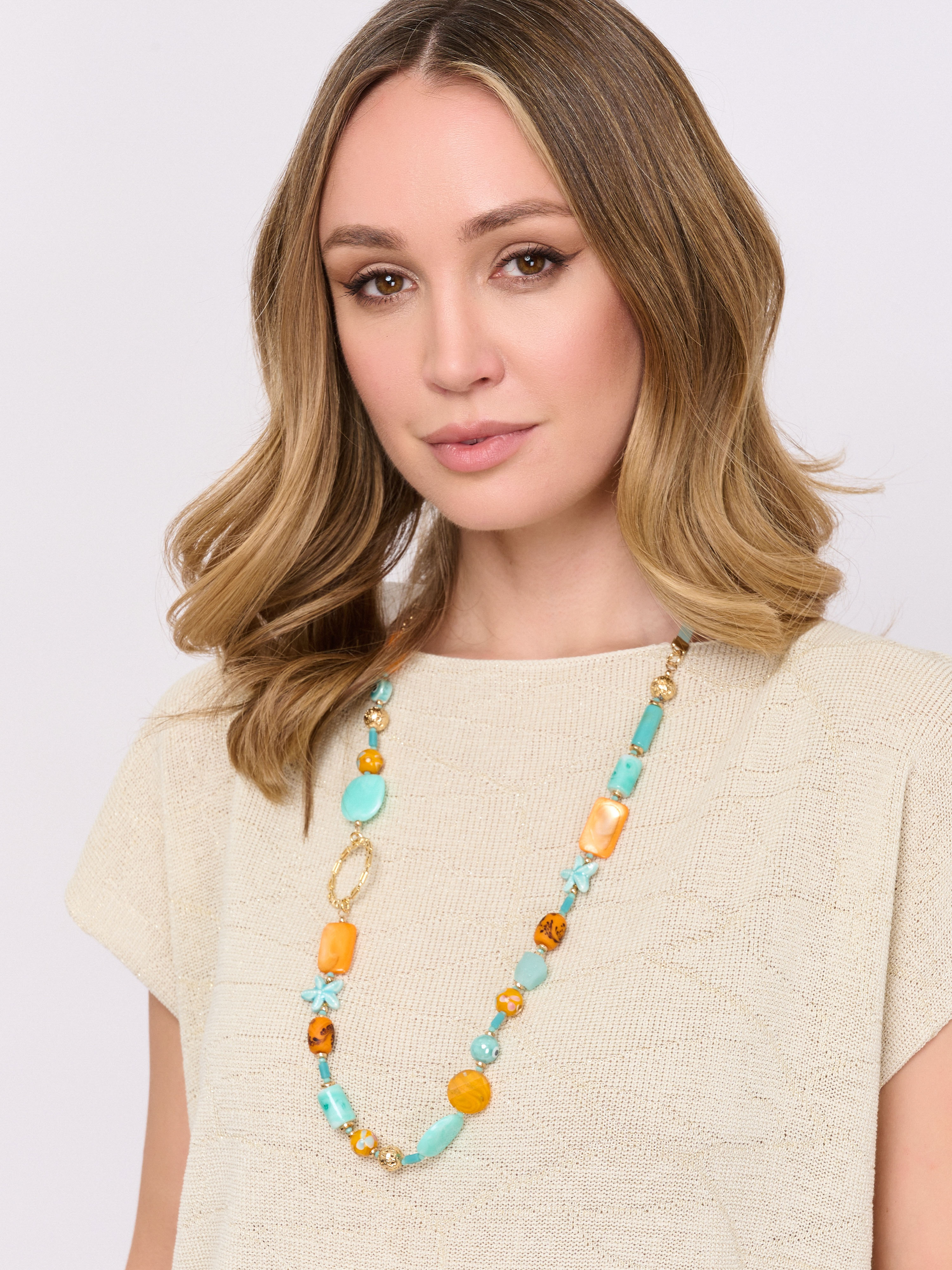 Э427490/25-01 Колье Настроение-Лето Ярославна