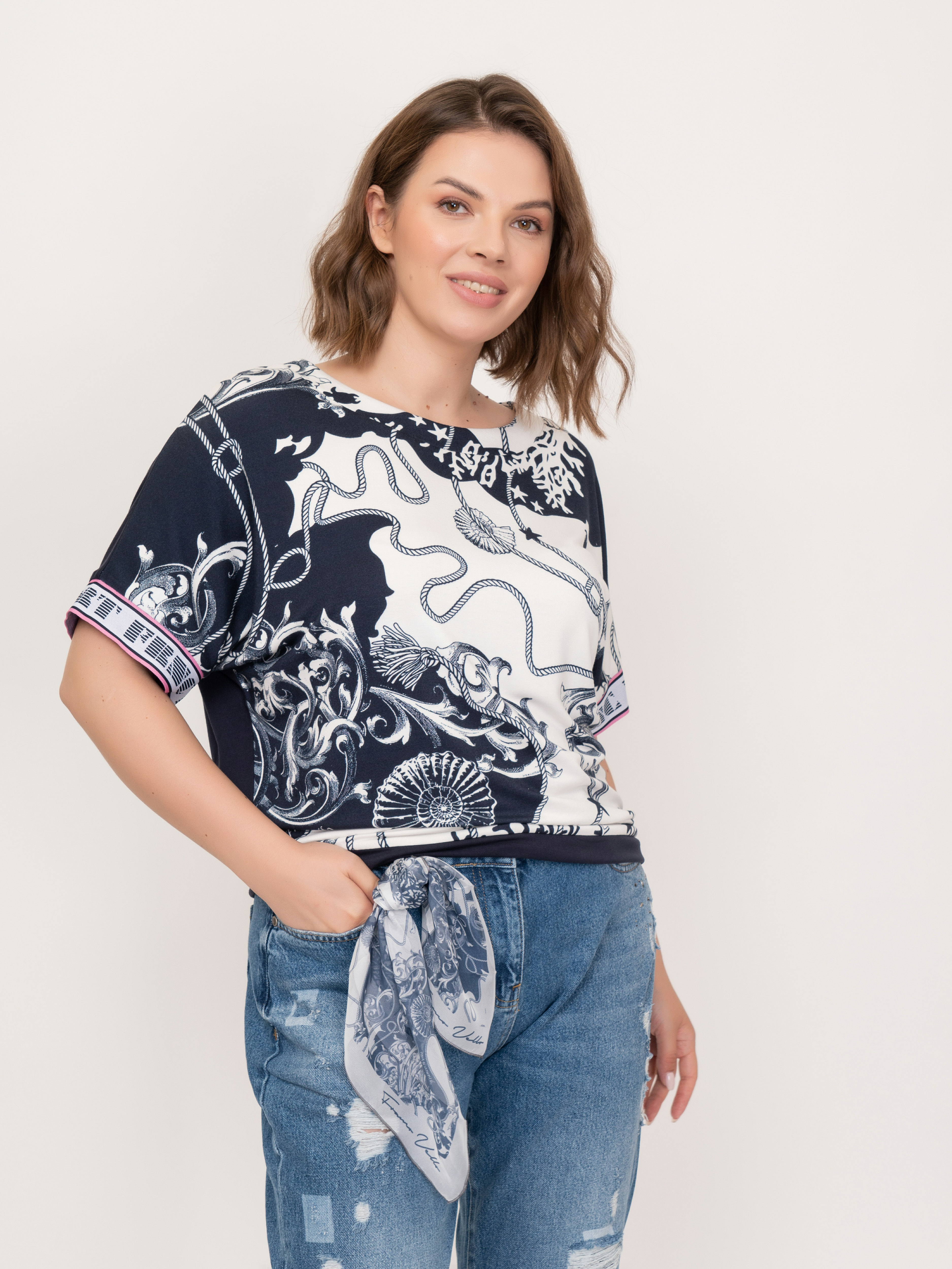 Э2180-121/21-01 Блуза тр. Franco Vello