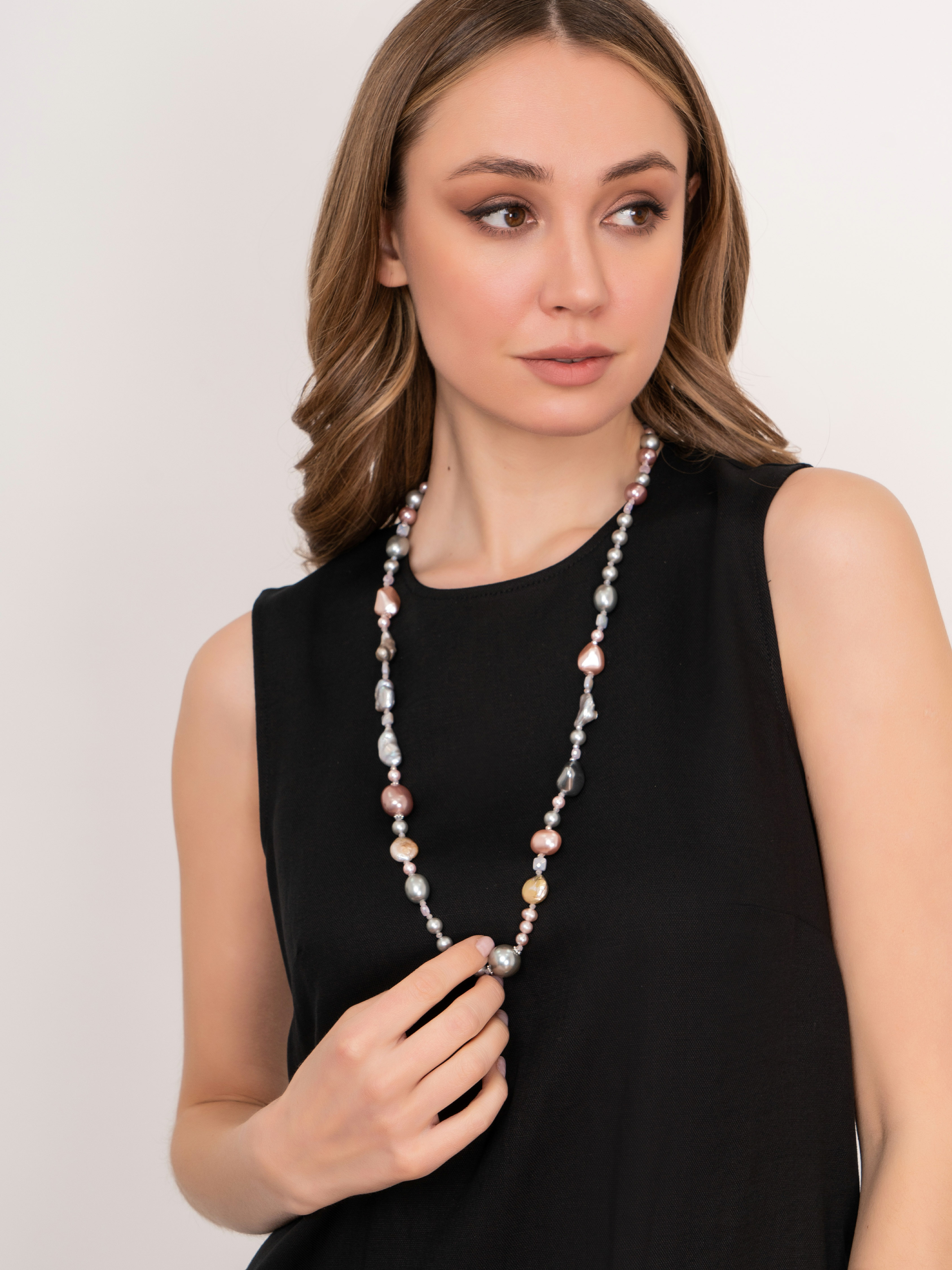 Э373223/22-01 Бусы Вечерний каприз ср. Ярославна