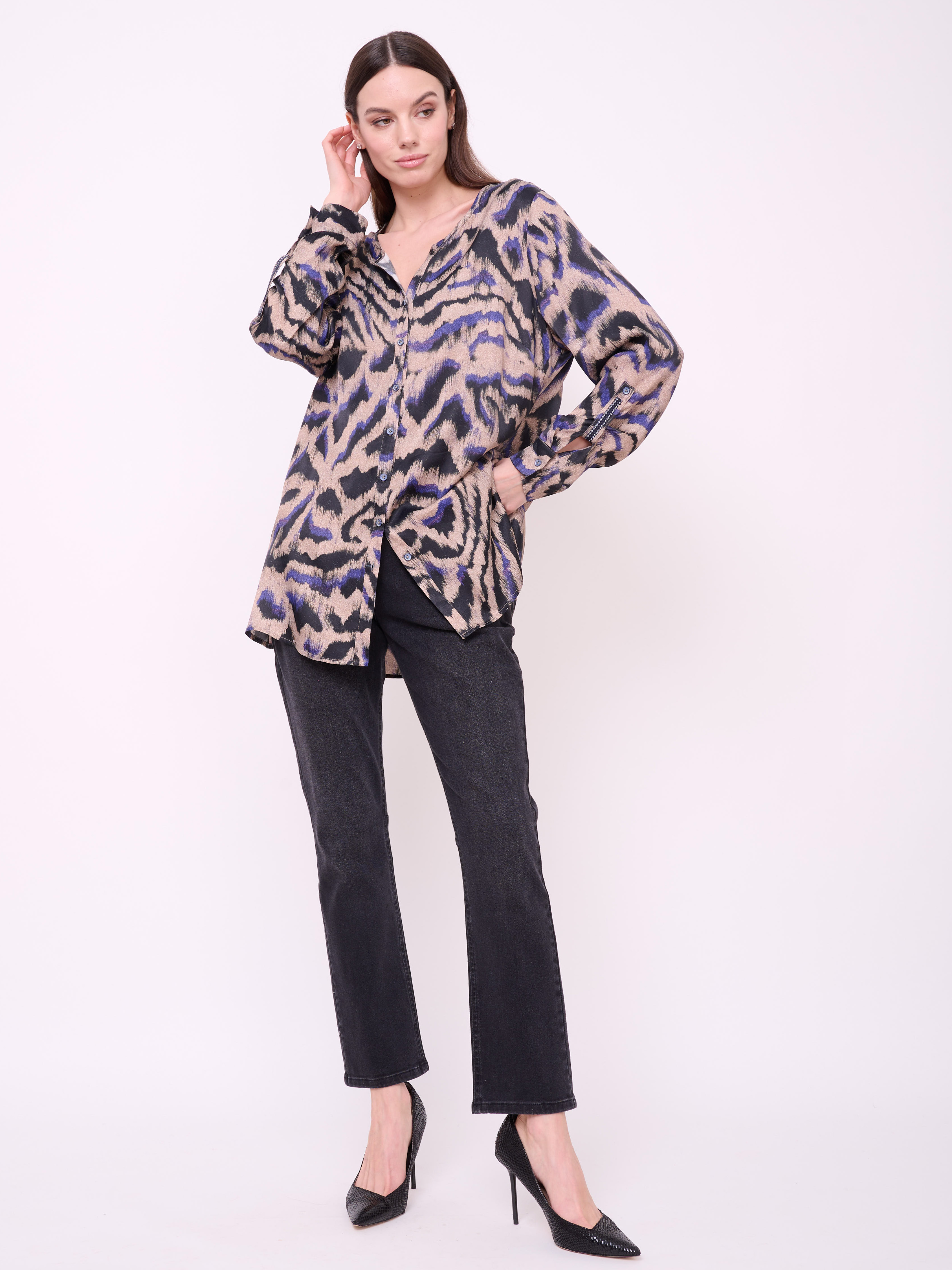 ОБ-7623-225/24-02 Брюки джинсовые Franco Vello