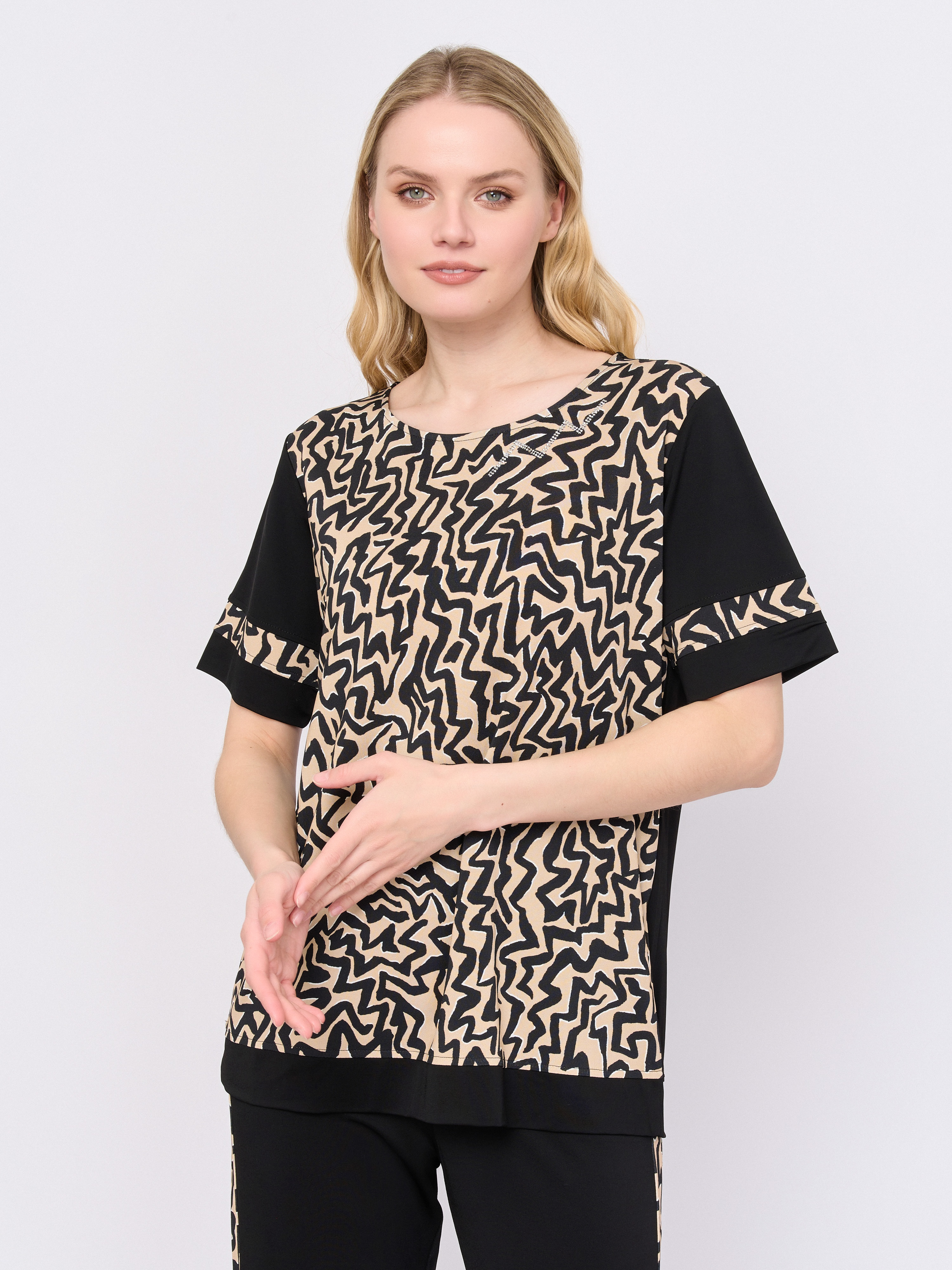 Э25D3889/м/25-01 Блузка тр.Donne da Sogno