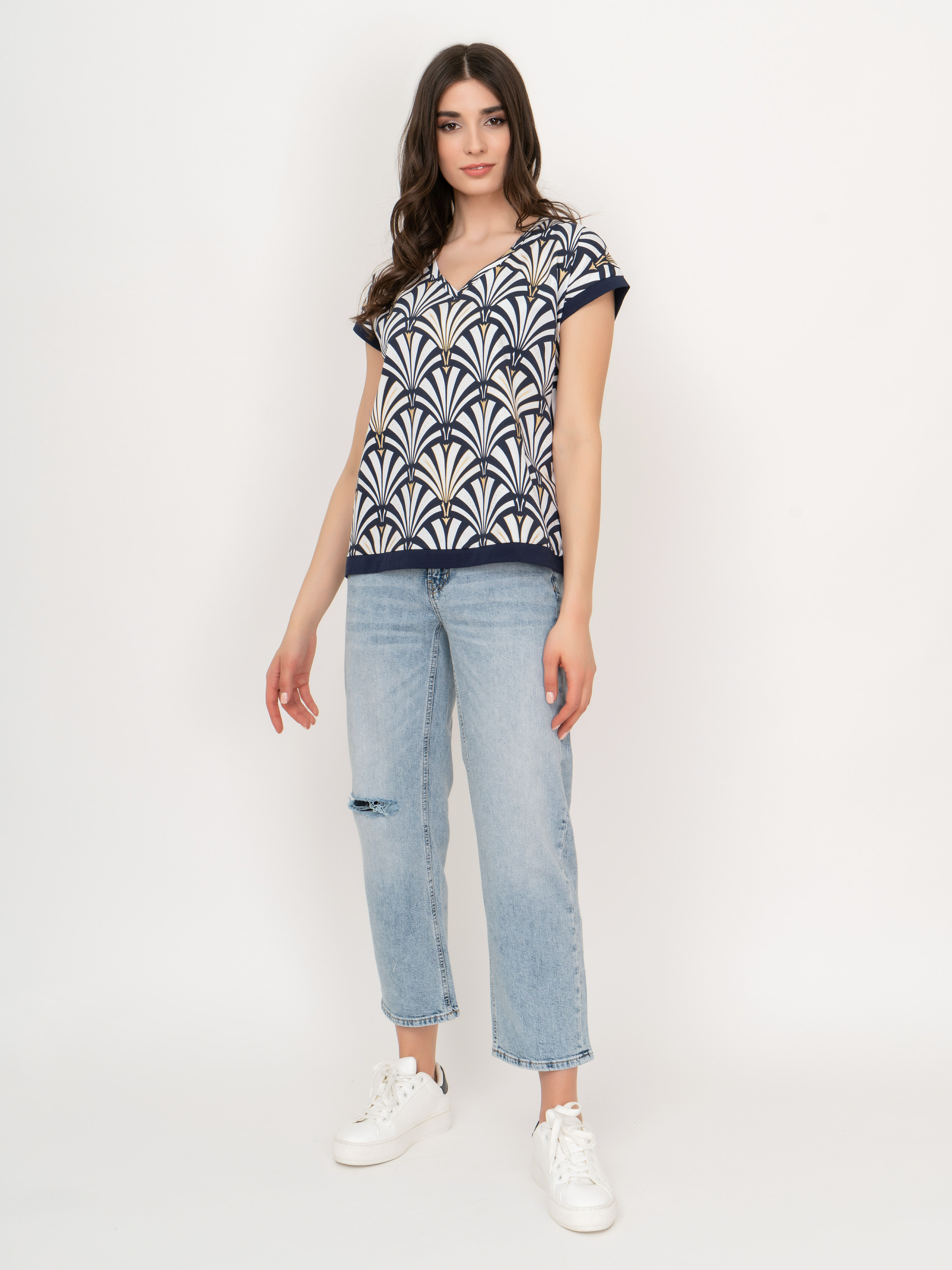 Э0017/19/9186/22-01 Брюки джинсовые Cambio