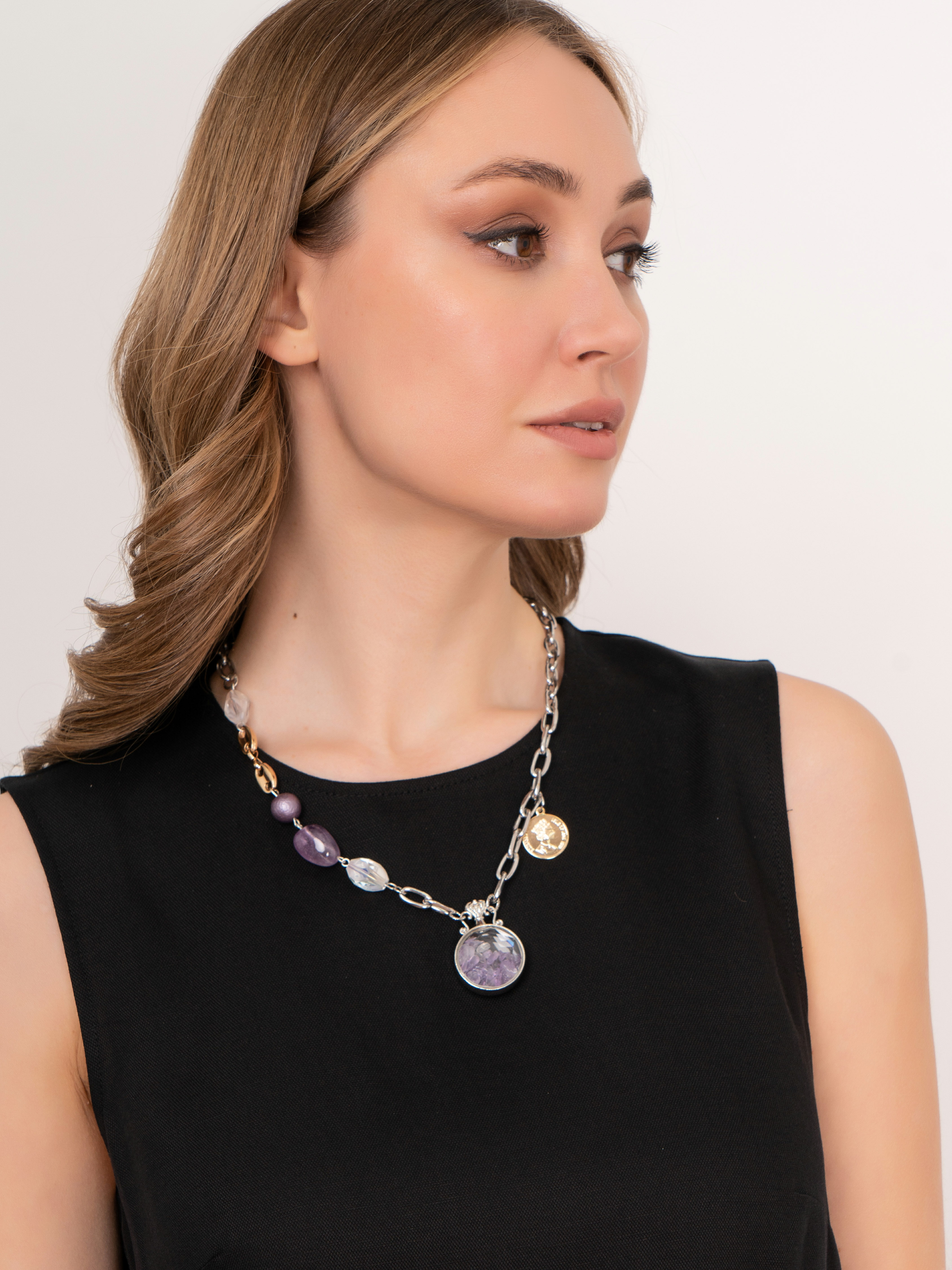 Э369677/22-01 Колье Драгоценные россыпи Ярославна