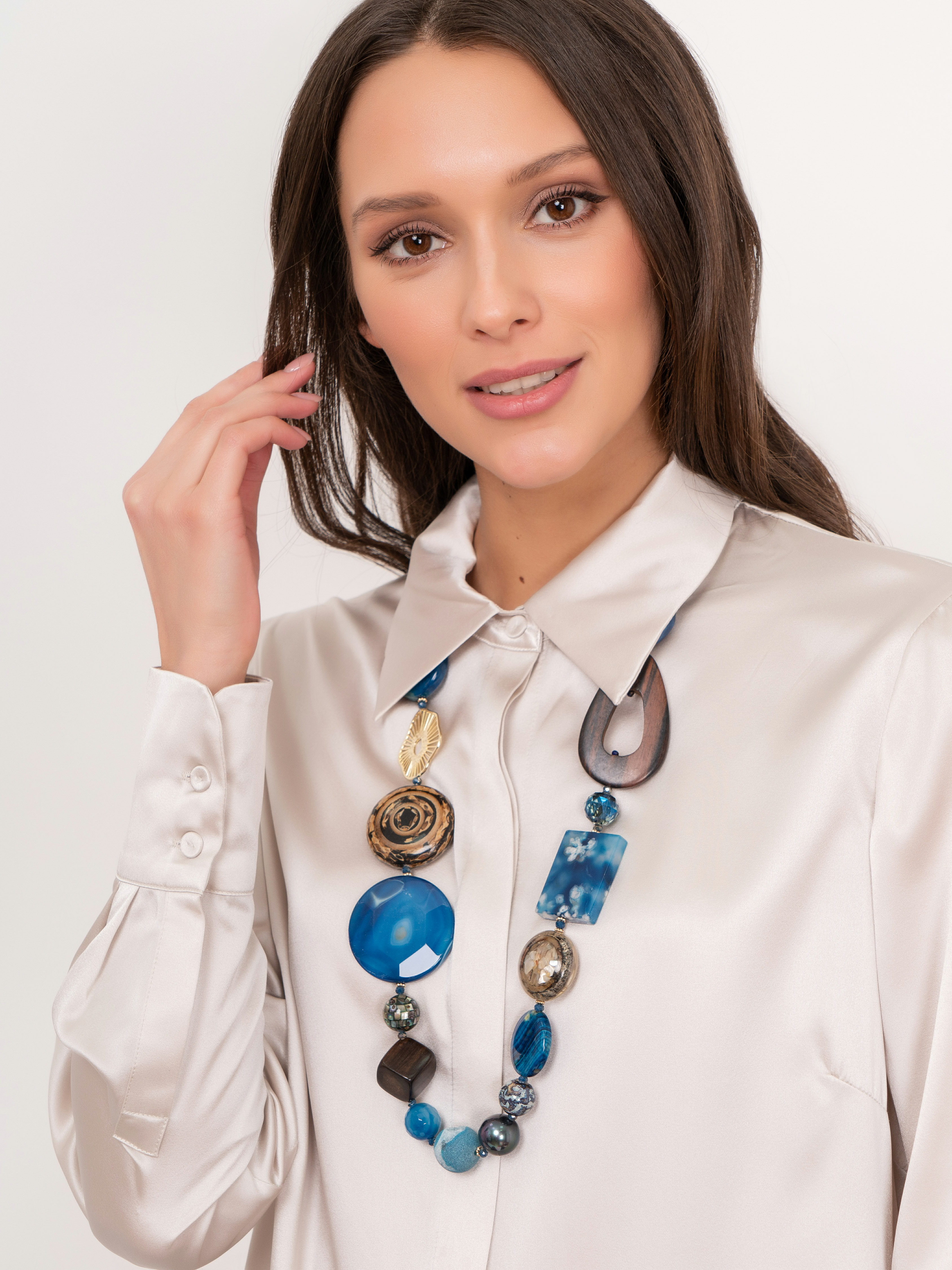 364313/21-02 Бусы Тайны морей ср. Ярославна