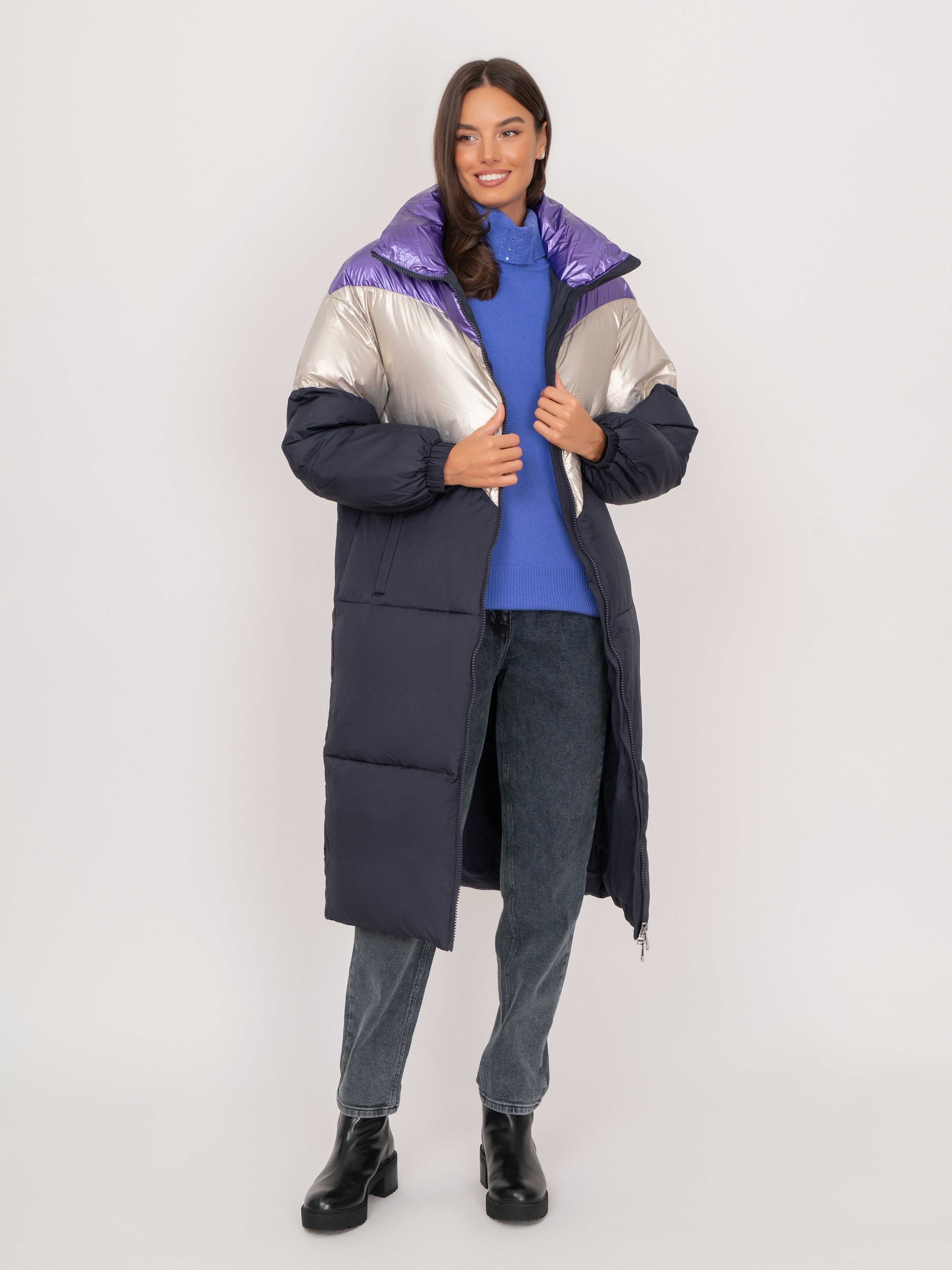 Э3333-223/м/22-02 Пальто утепленное Franco Vello