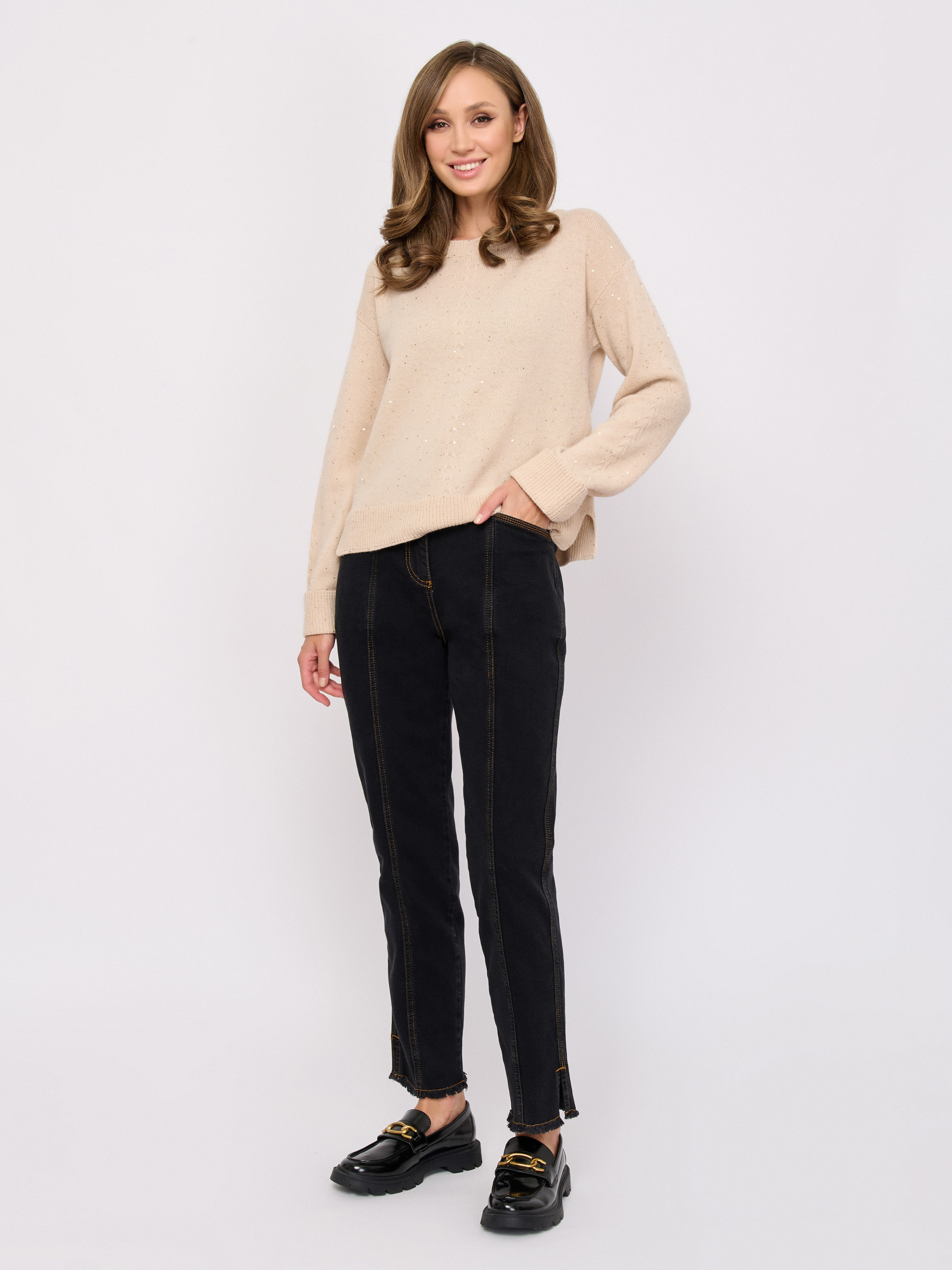 Э7798-226/м/25-02 Брюки джинсовые Franco Vello