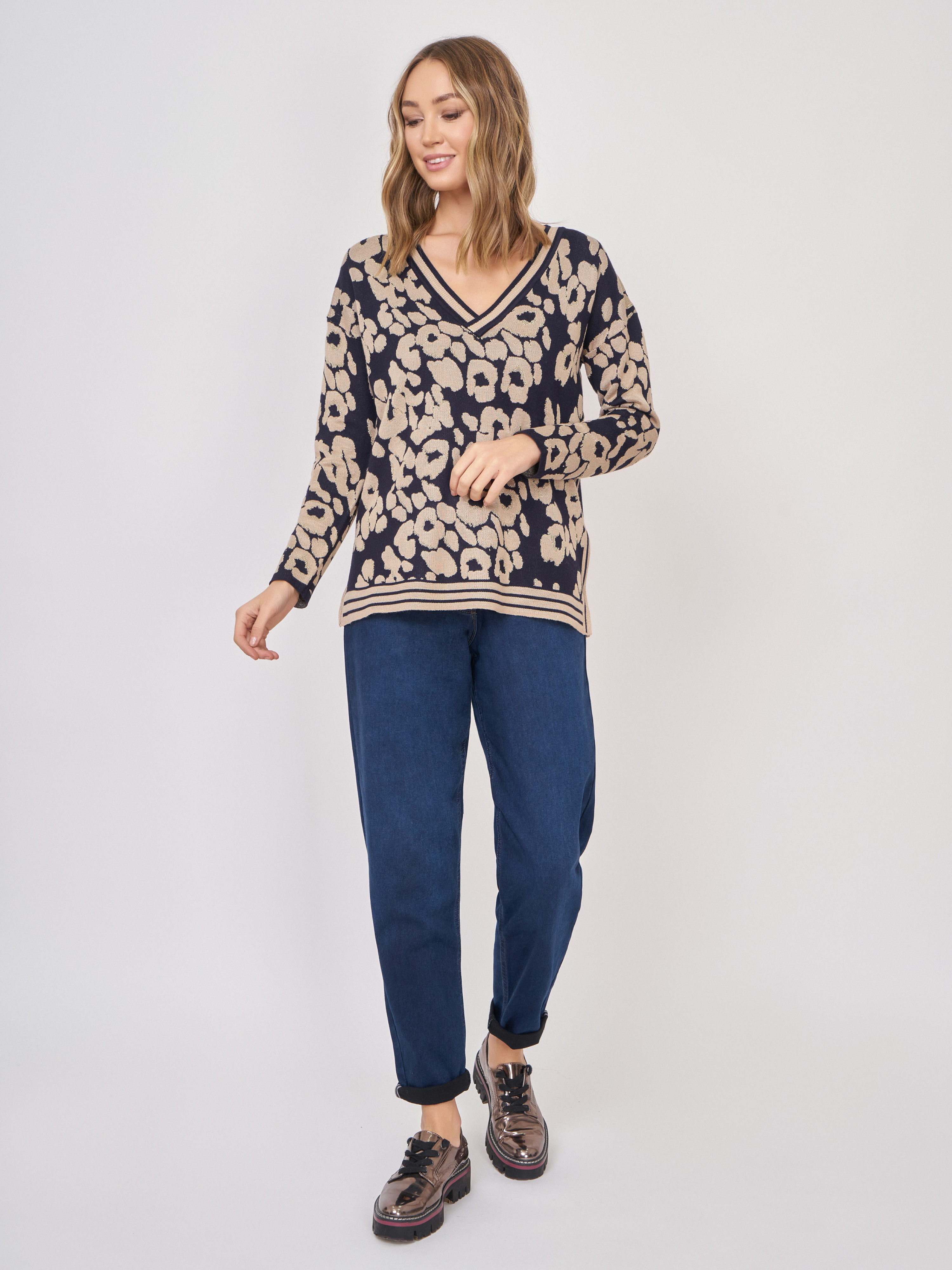 ЭAW888/22-02 Пуловер Leo&Ugo