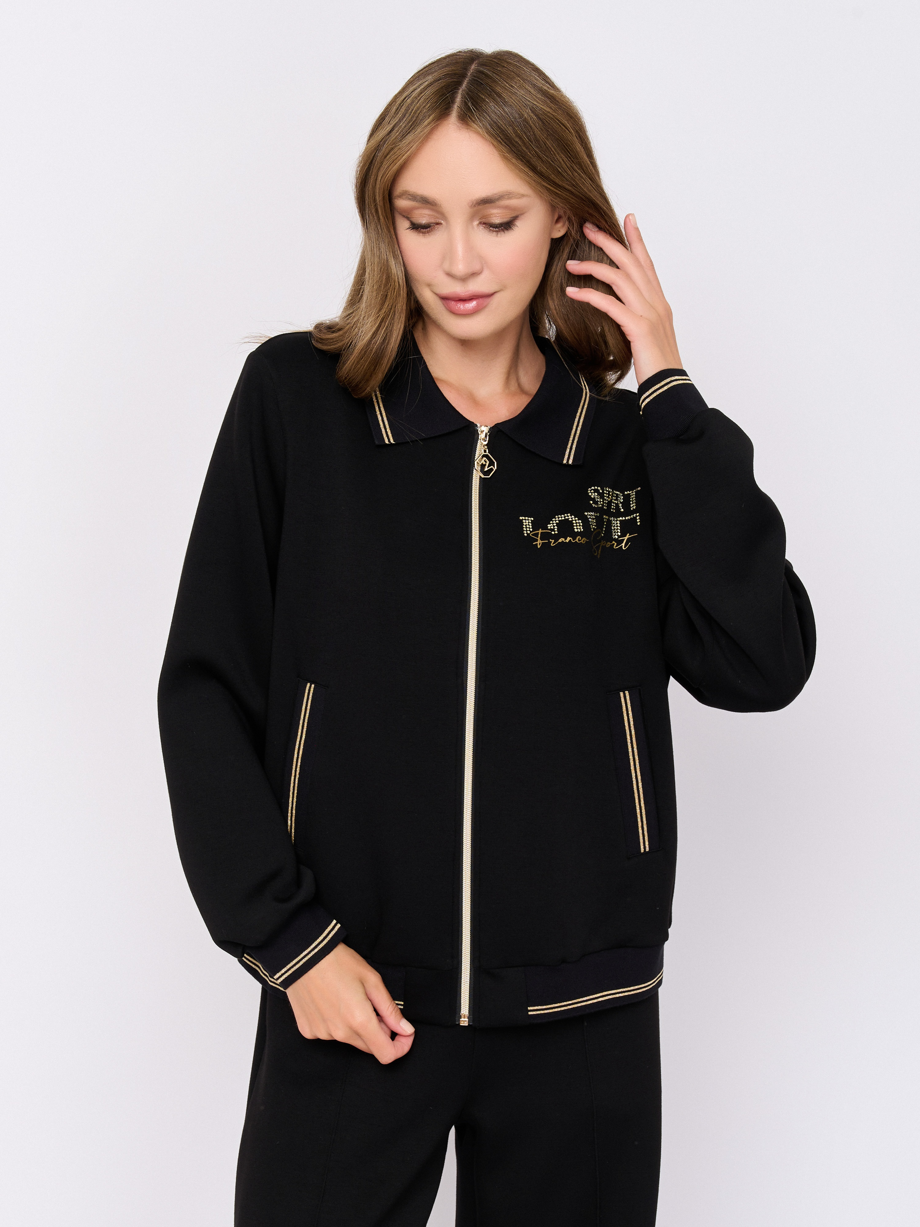 Э6257-226/м/25-02 Жакет на молнии Franco Vello