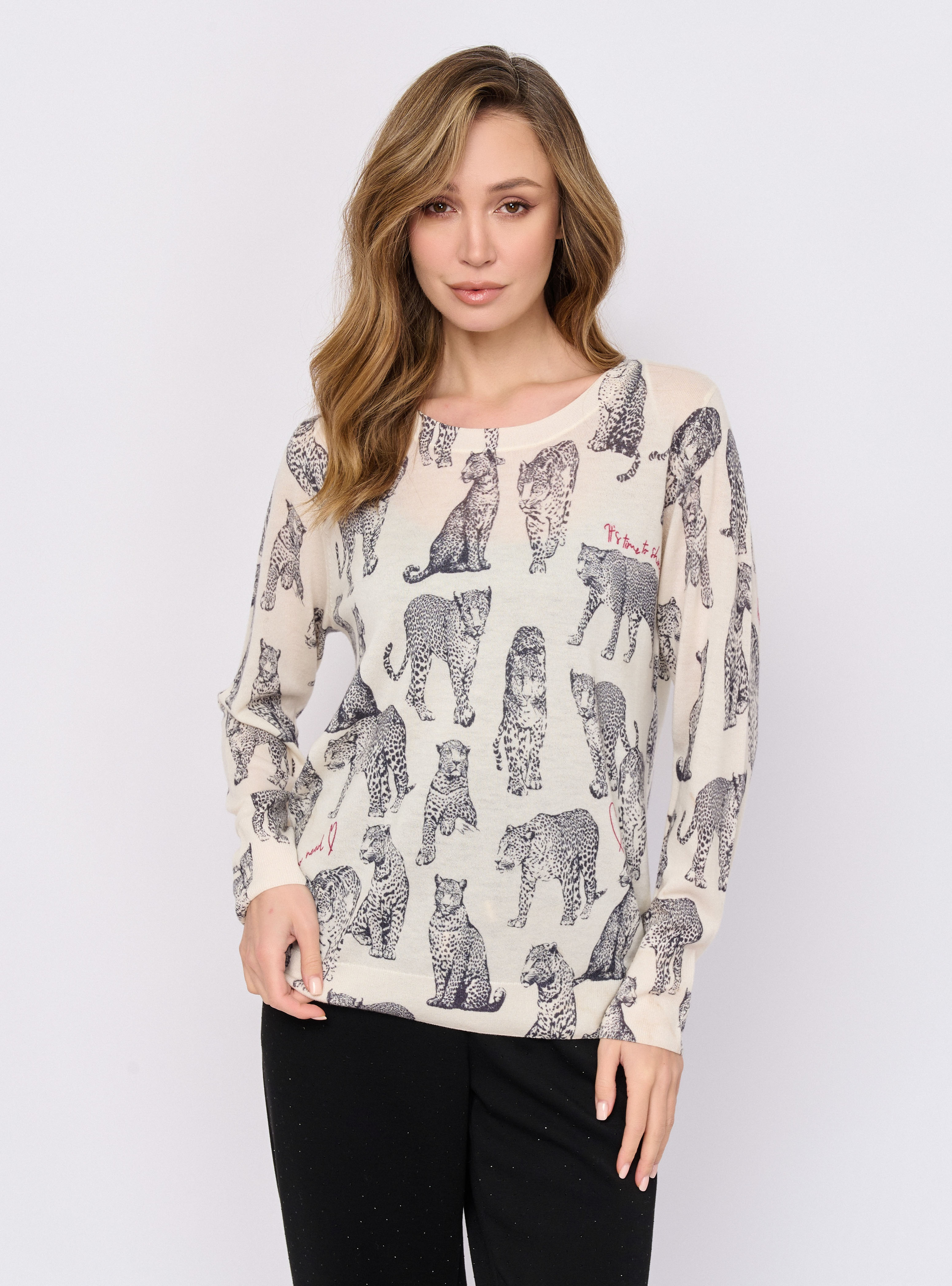 5034-227/26-02 Джемпер вязаный Franco Vello