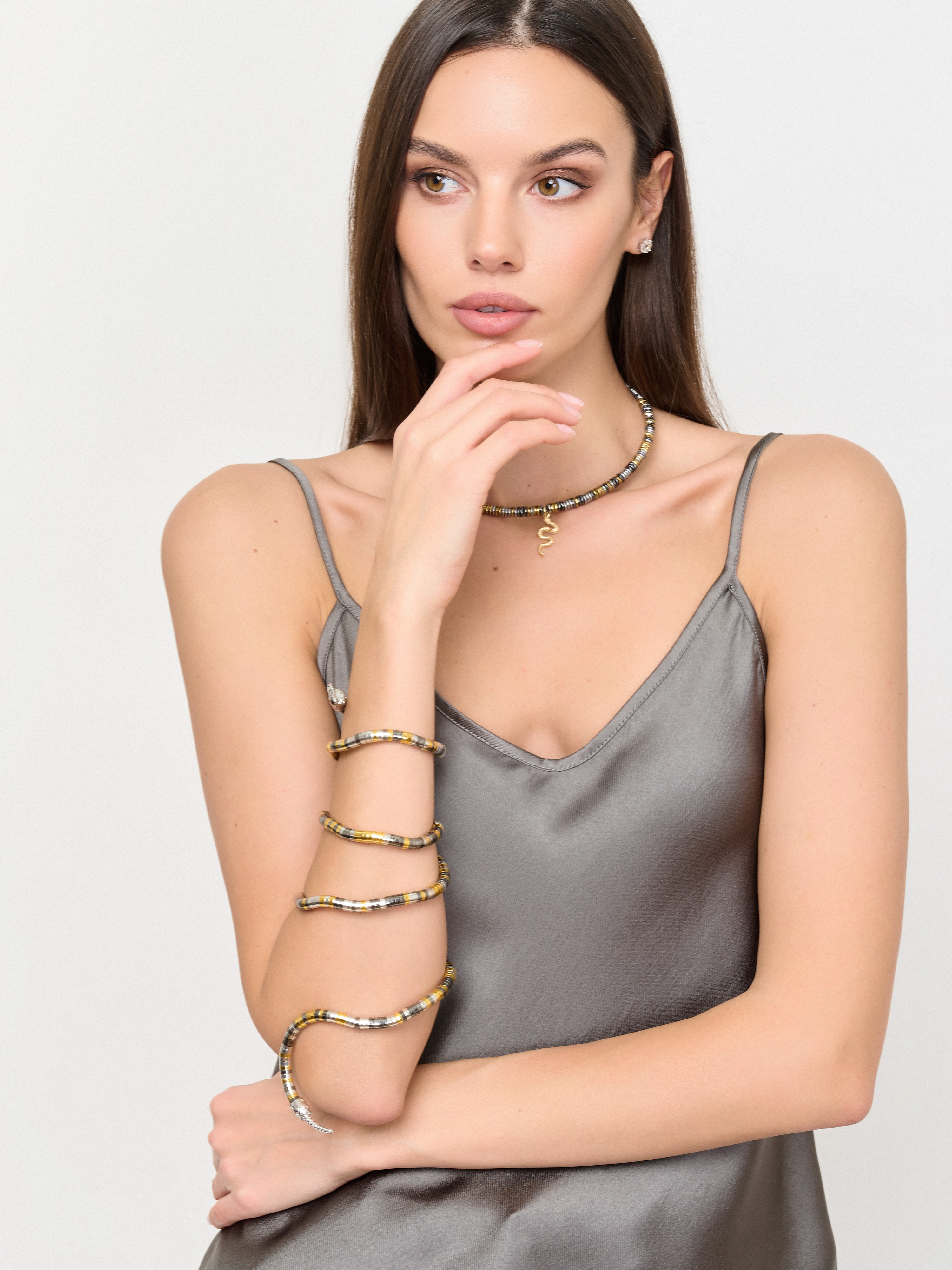 Э438489/24-02 Колье комплект (2 шт.) Mon Poison Ярославна