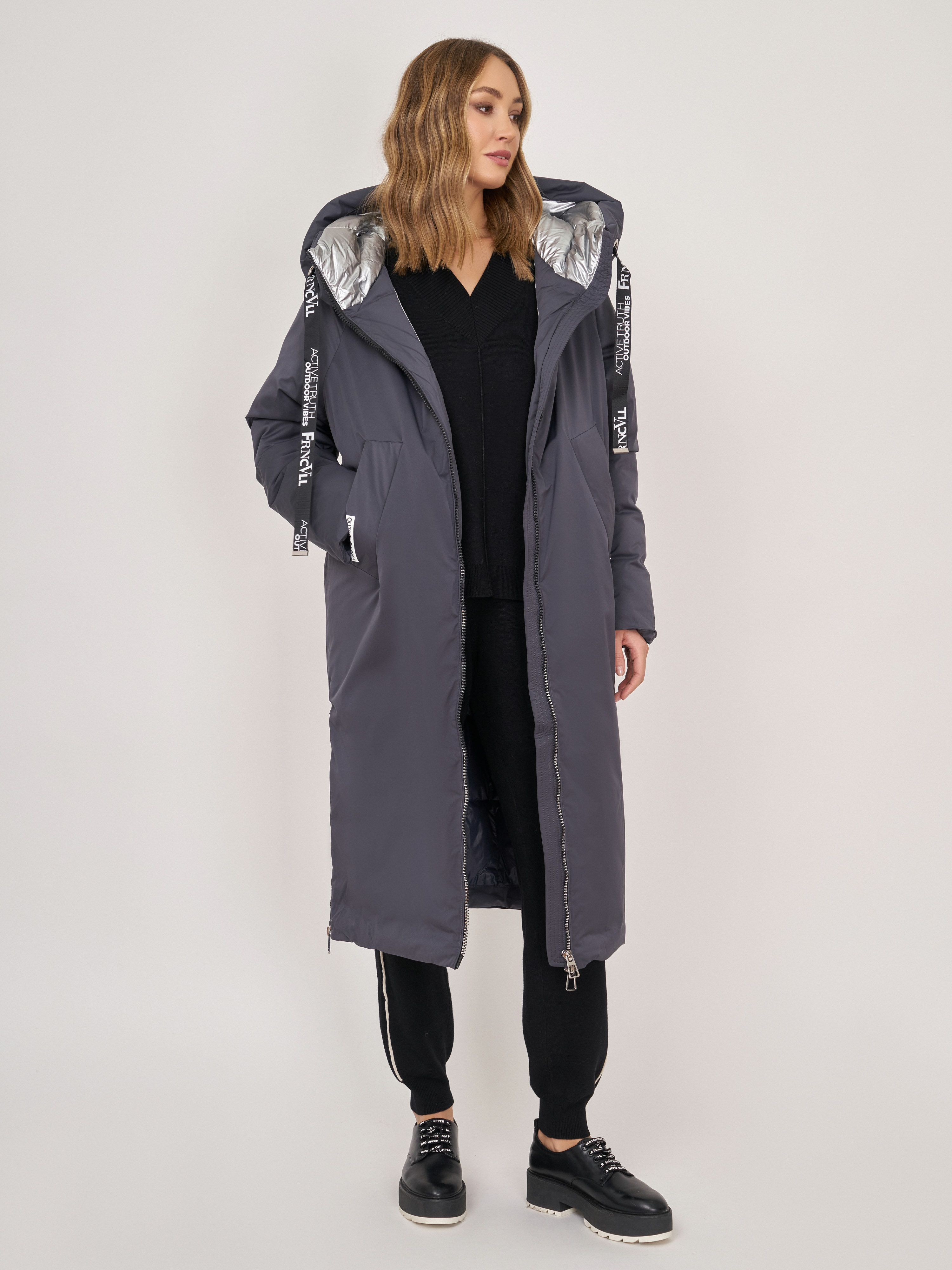 Э3363-223/м/22-02 Пальто утепленное Franco Vello