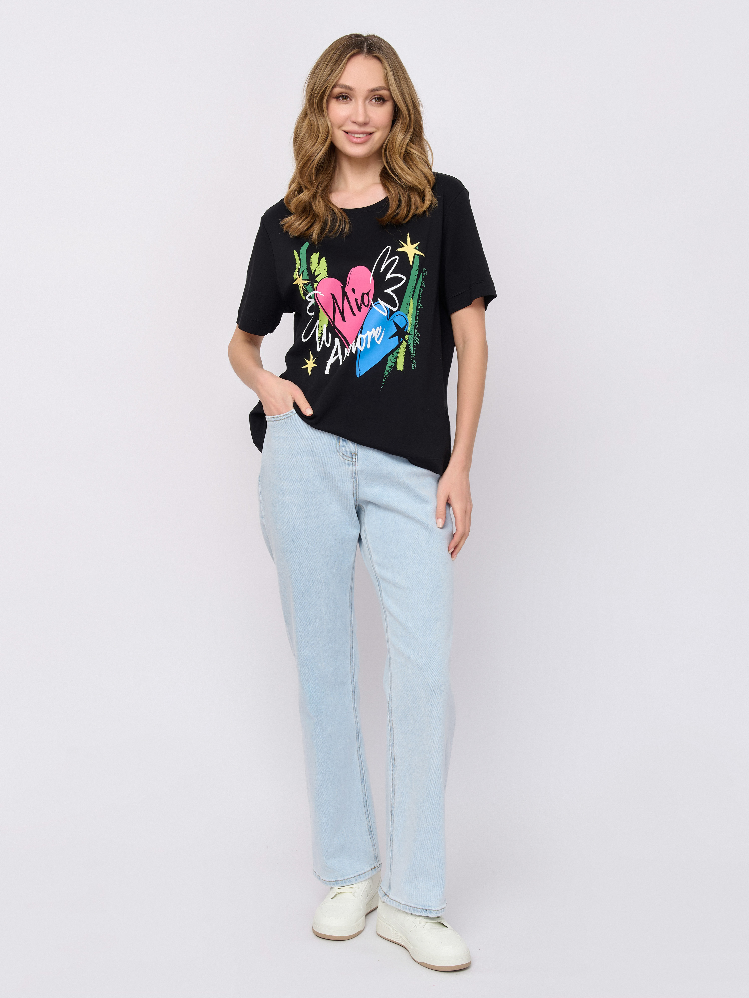 Э7910-126/м/26-01 Брюки джинсовые Franco Vello