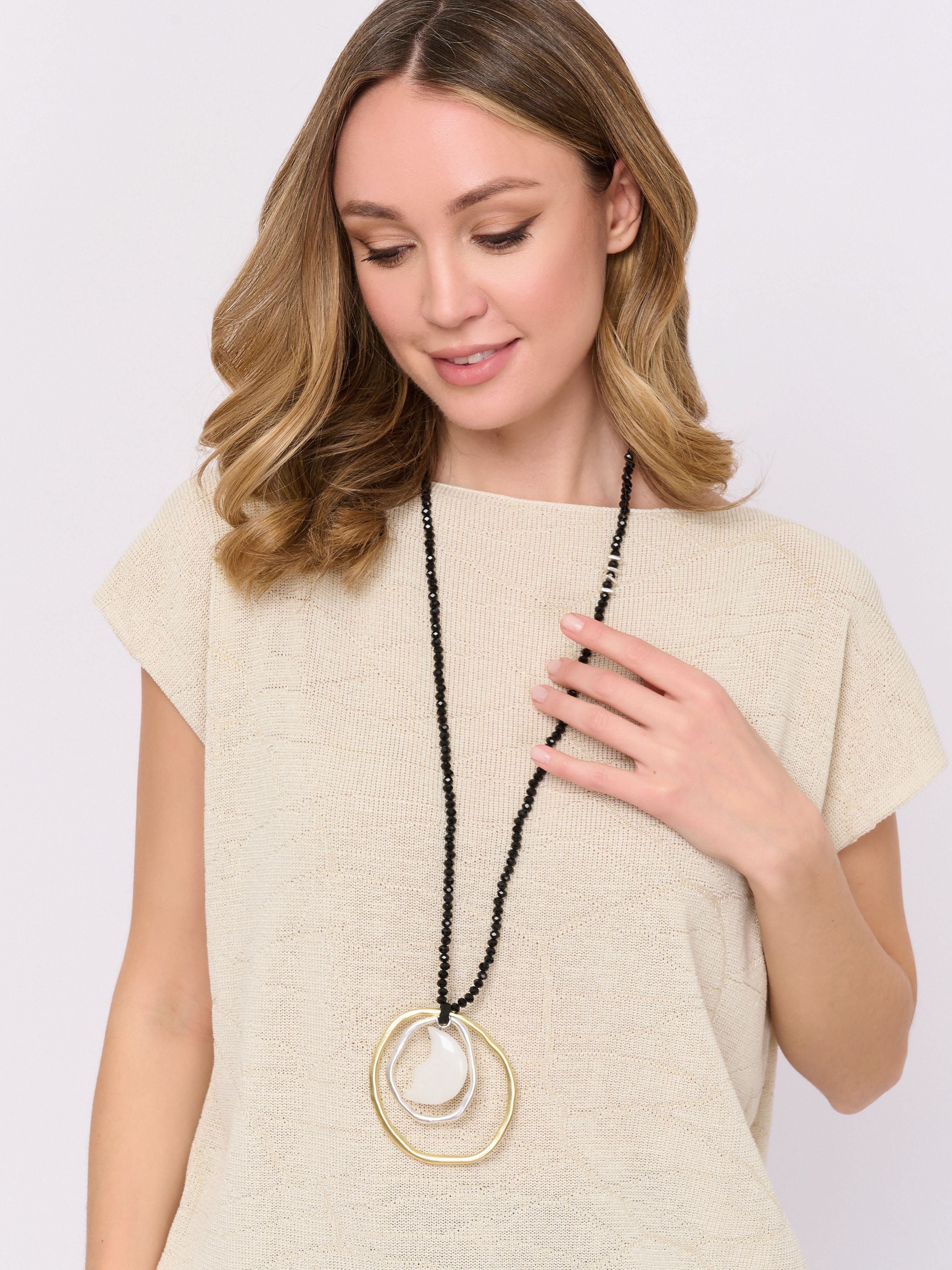 Э458685/25-01 Колье Белые ночи Ярославна