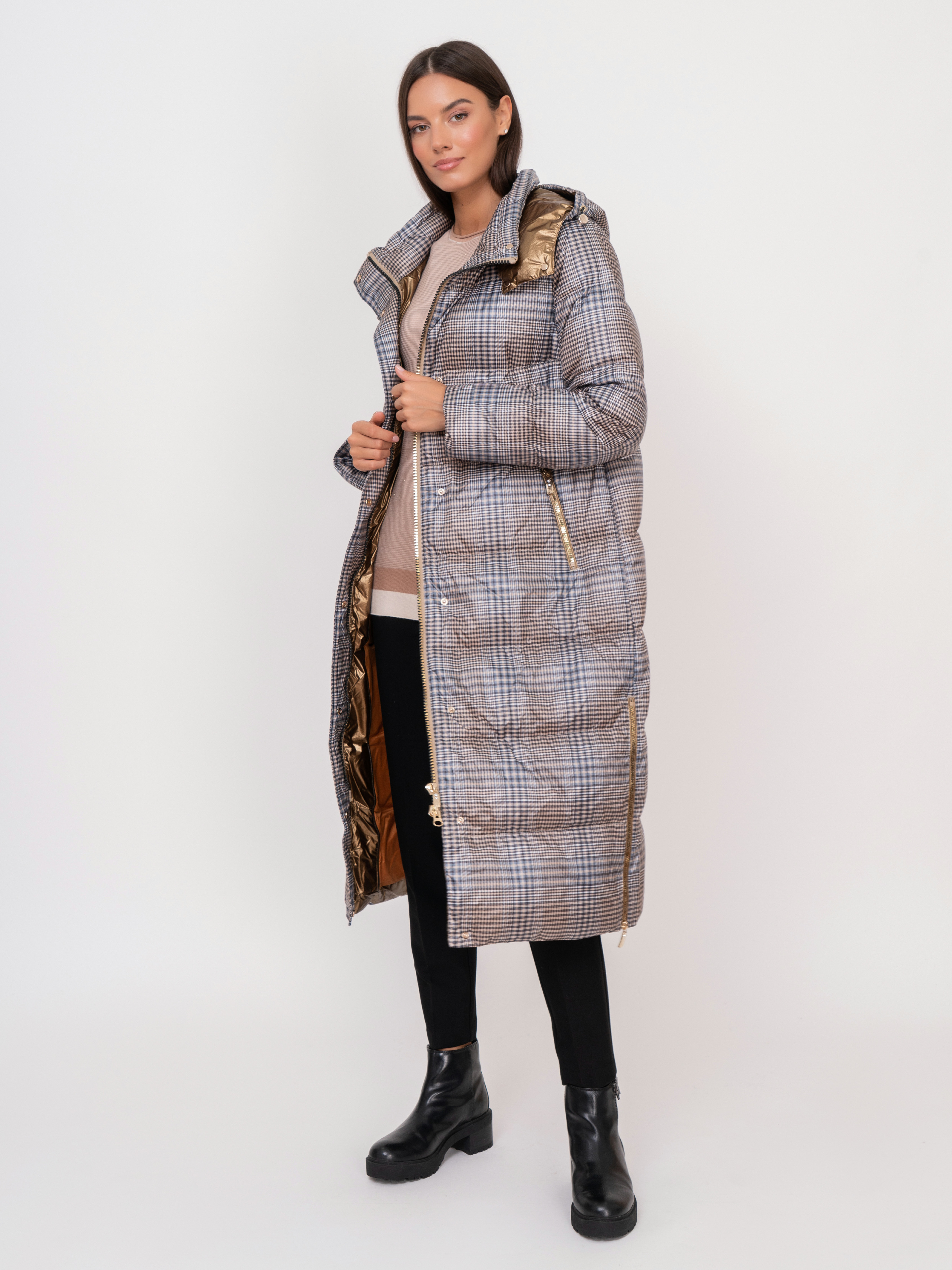 Э3161-222/м/21-02 Пальто утепленное Franco Vello