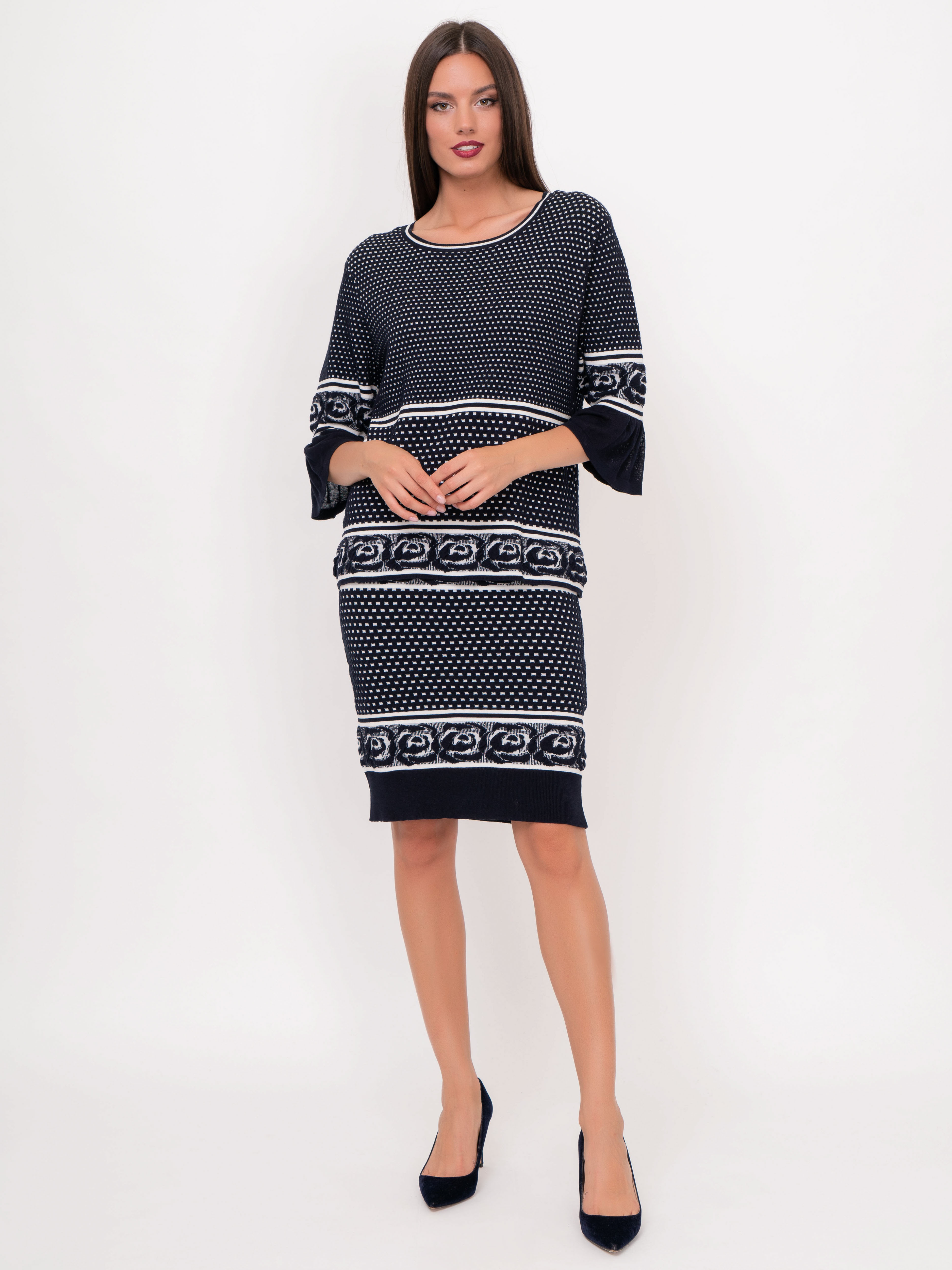 Э5033-221/20-02 Костюм (джемпер+юбка) Franco Vello