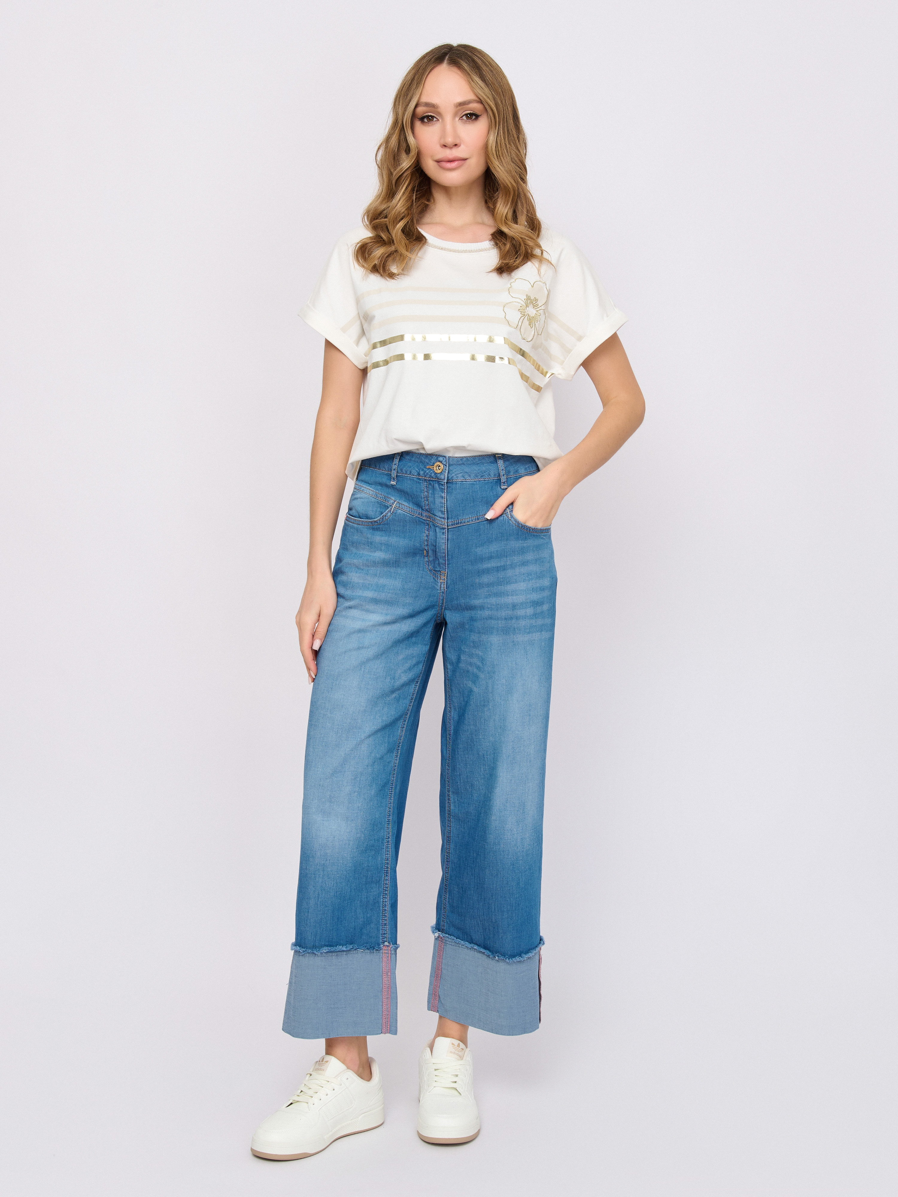 Э7918-126/м/26-01 Брюки джинсовые Franco Vello