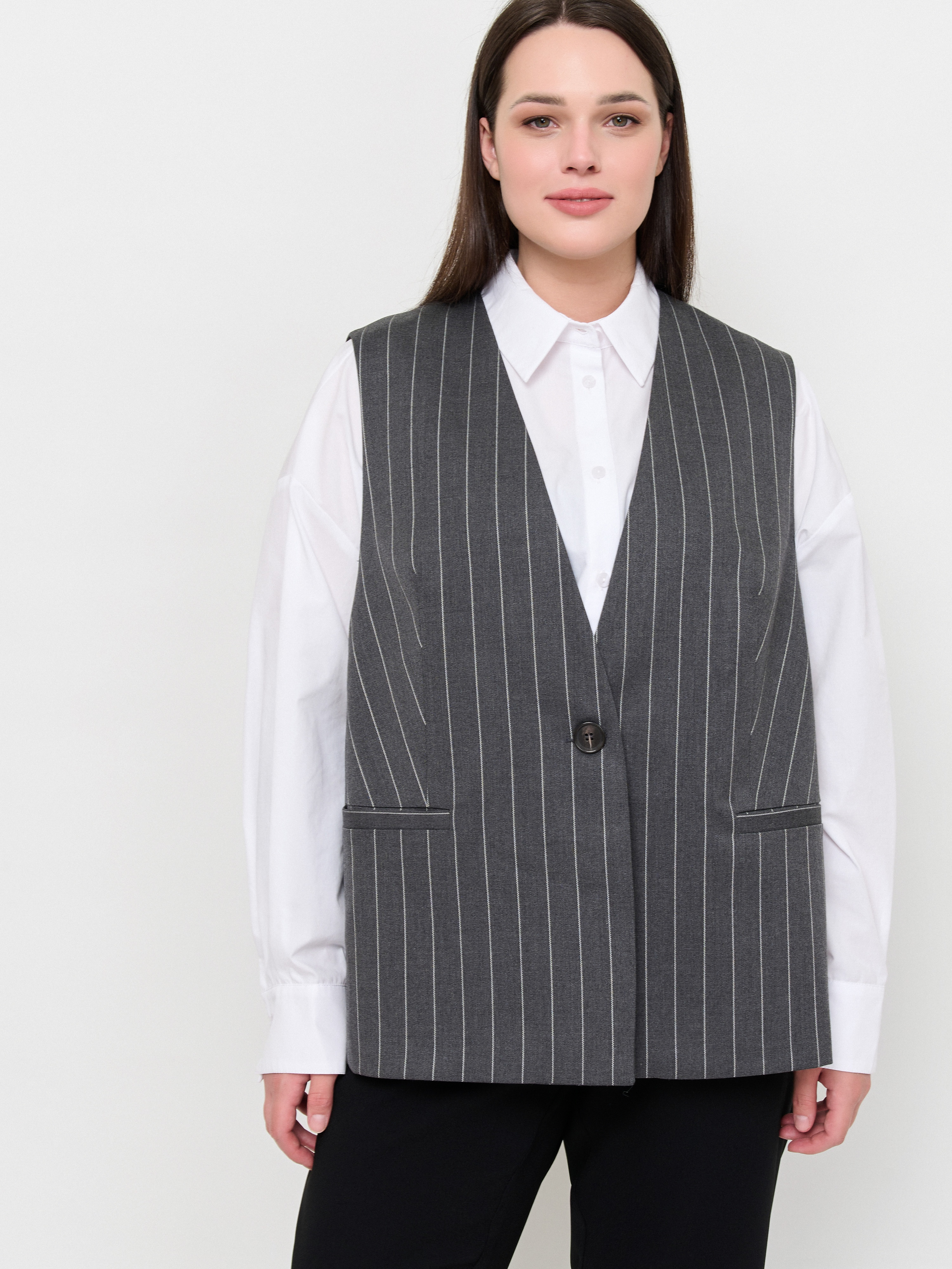 Э8201.3066/м/24-02 Жилет Mat Fashion