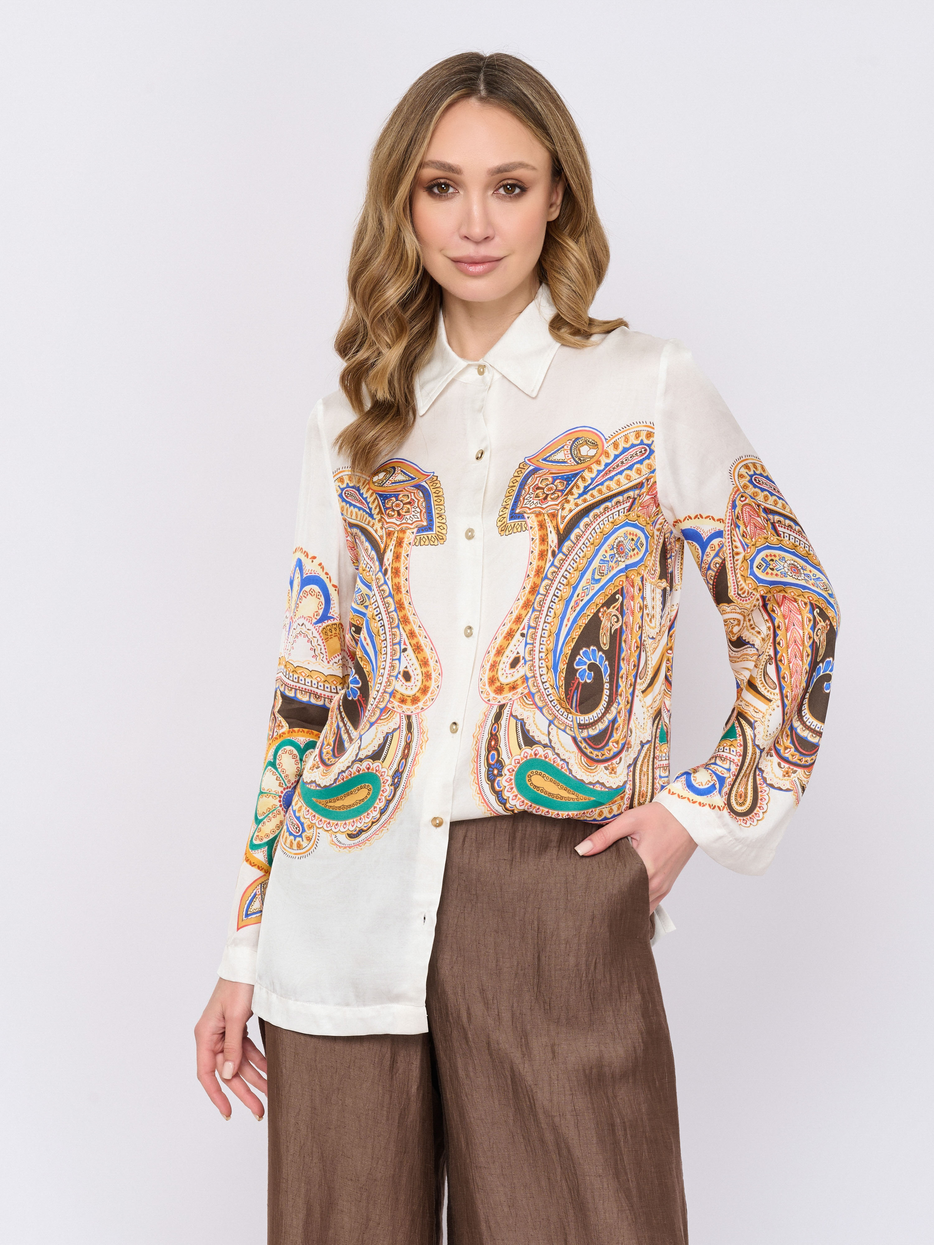 С2А89 381/м/26-01 Блуза PIERO MORETTI